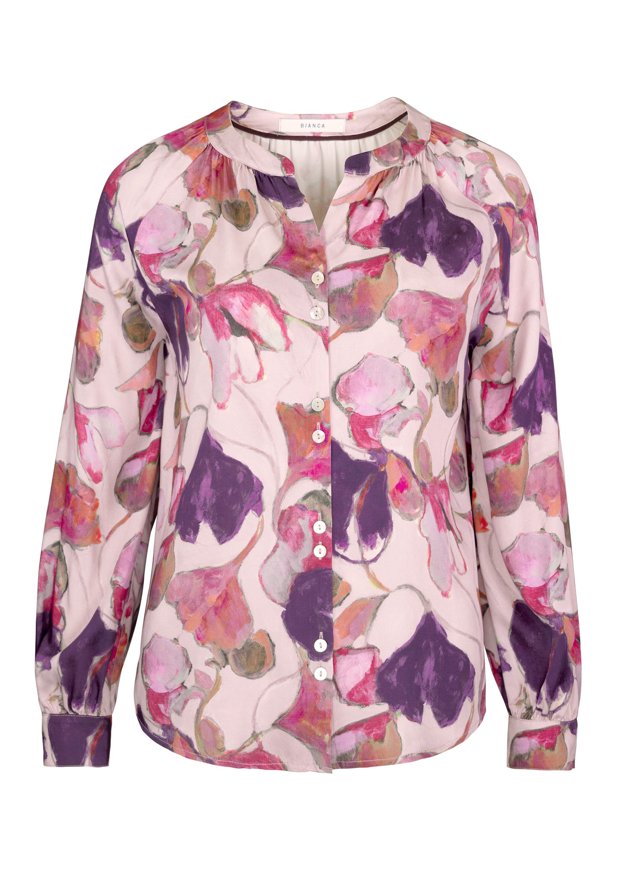 bianca Druckbluse RANJA mit floralem Dessin und vielen Details günstig online kaufen