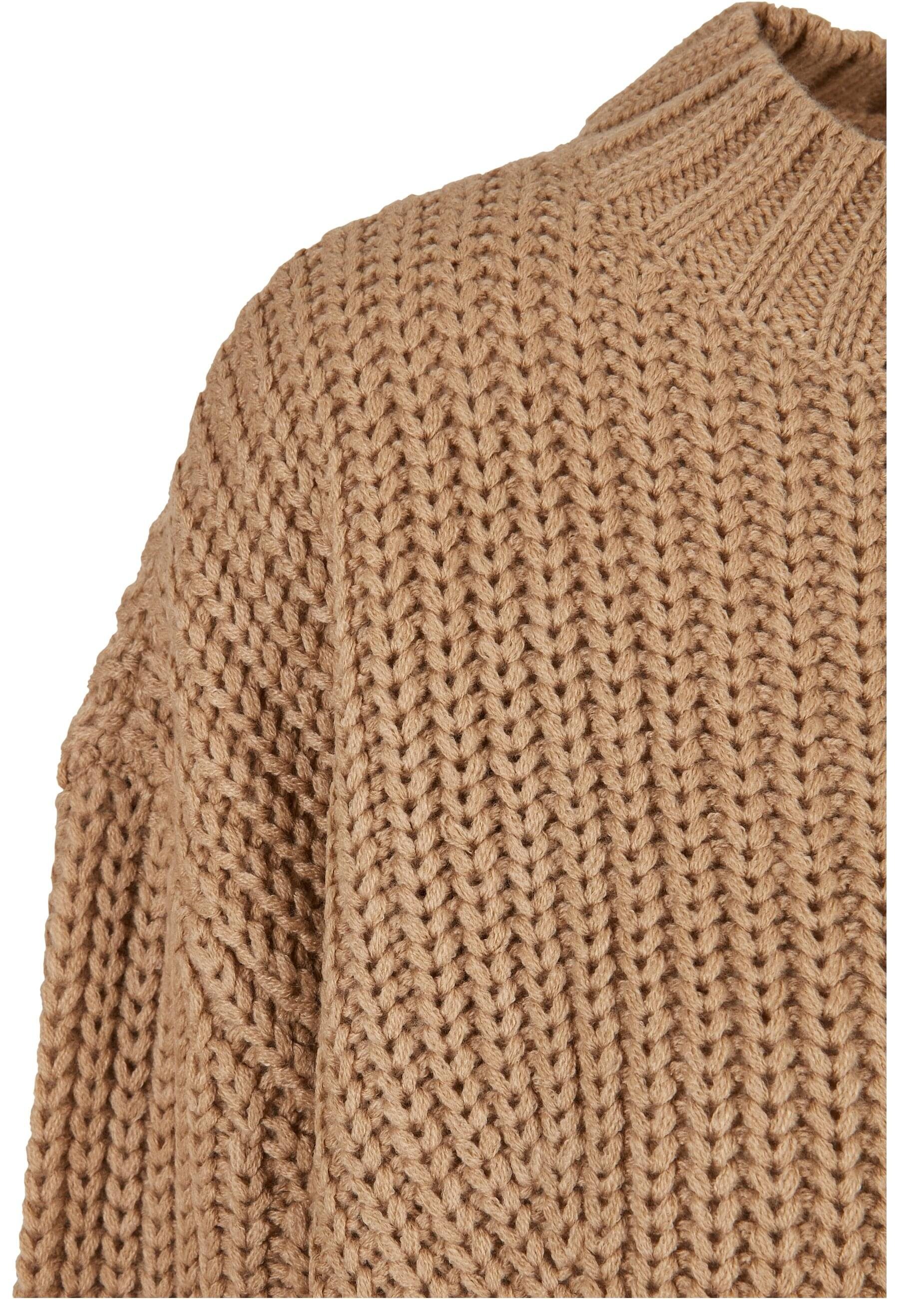 URBAN CLASSICS Kapuzenpullover Damen Ladies unionbeige (1-tlg) Oversize Wide Sweater