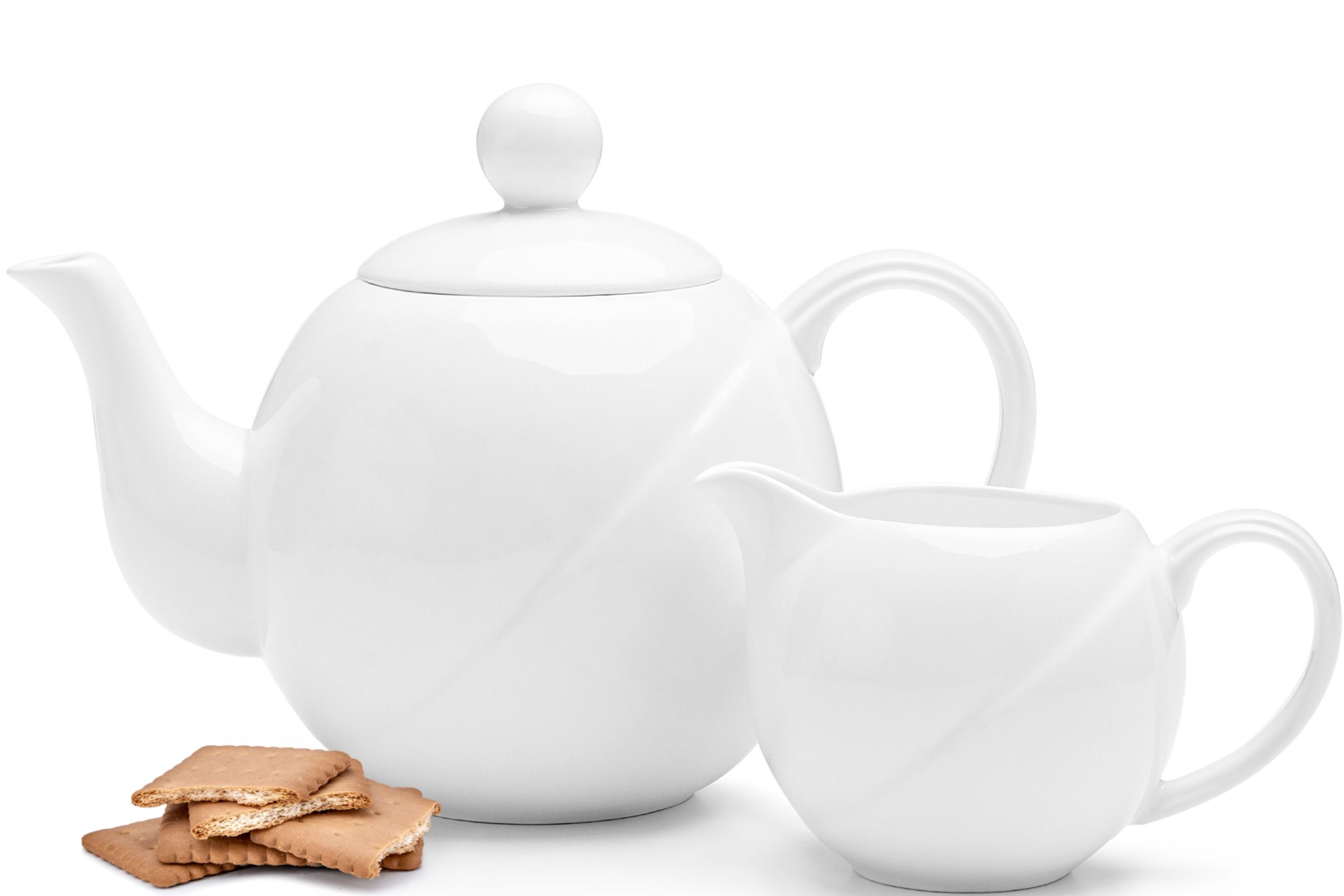 Konsimo Teekanne RESEDA Teekanne Milchkännchen, 0.85 l, Spulmachinen- und Mikrowellengeeignet