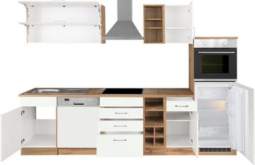 HELD MÖBEL Küchenzeile Colmar, ohne E-Geräte, Breite 300 cm
