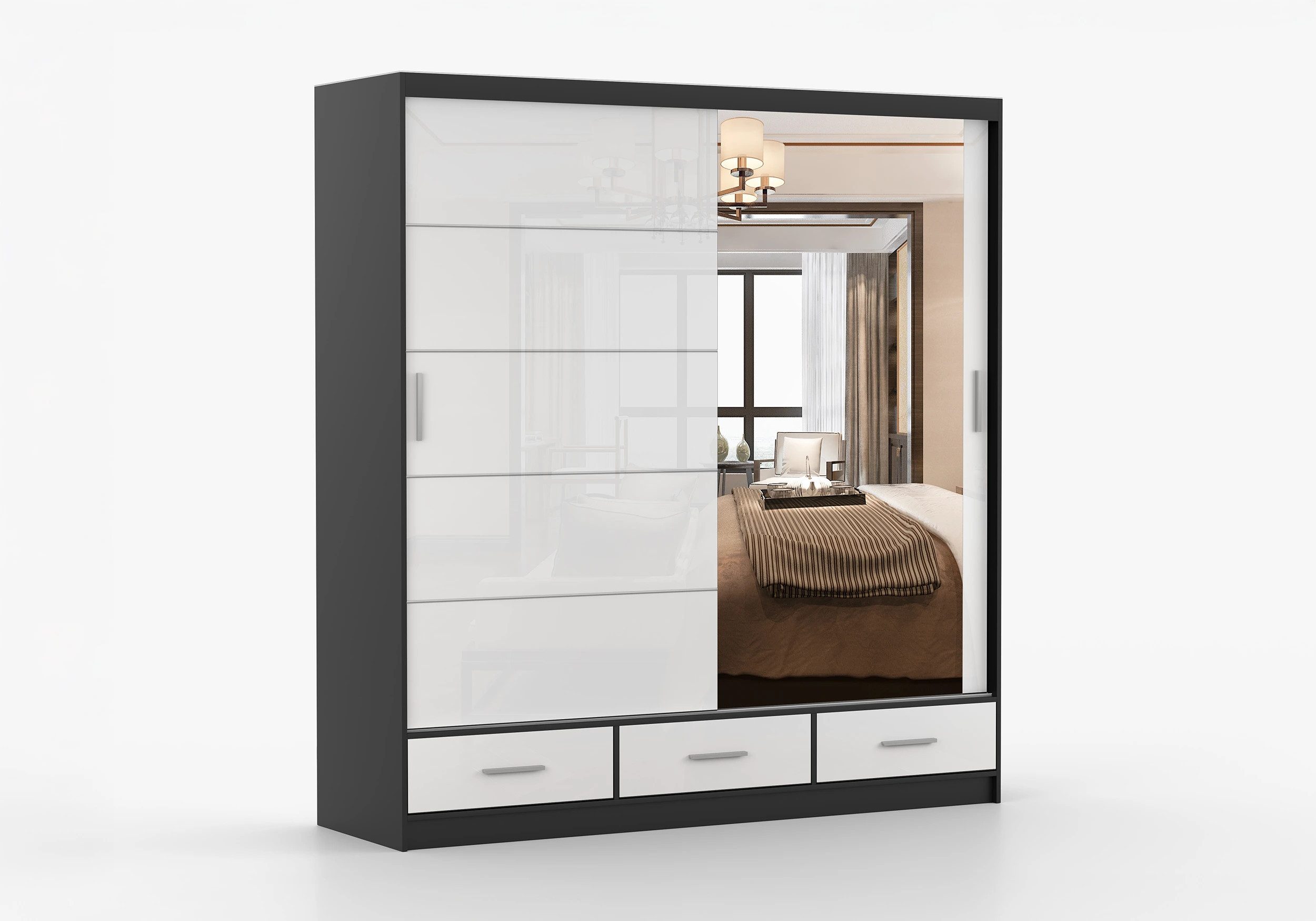 imoebel24 Schwebetürenschrank FLORENCE S 203 cm günstig online kaufen