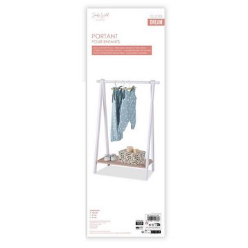 Judy Wild Kleiderständer Kinderkleiderständer H100cm Kleiderstange Kleiderregal Kinderregal, (Maße: (B x T x H): 70 x 38 x 100 cm), max. Belastbarkeit: bis 10 kg - Ablage für Kleider, Taschen, Schuhen