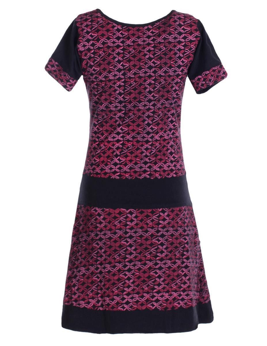 Vishes Tunikakleid Damen Longshirt-Kleid kurzarm Mini-Kleid günstig online kaufen