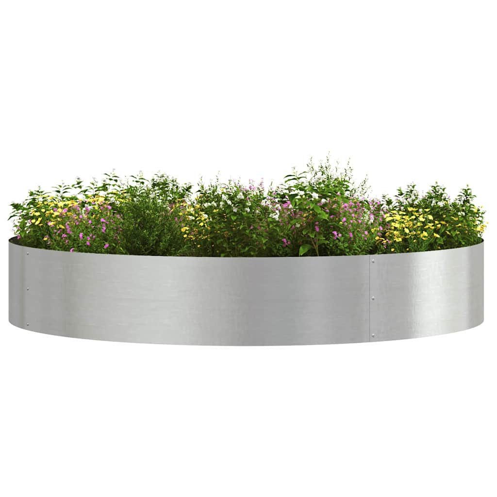 vidaXL Blumentopf Gartenpflanzer 5 pcs Silber günstig online kaufen