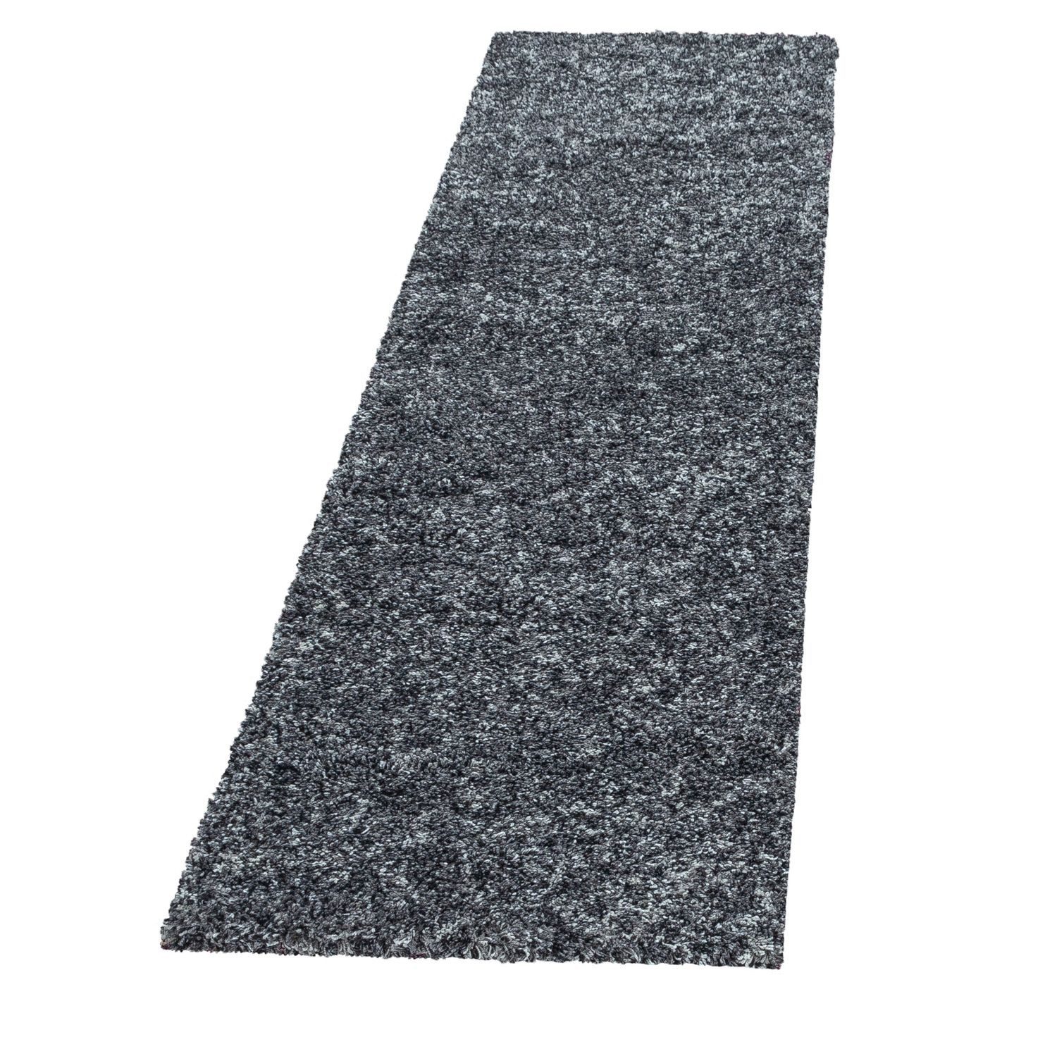 Teppich Boss Teppich Hochflor Teppich Enrico Anthrazit, Läufer, Höhe: 30 mm