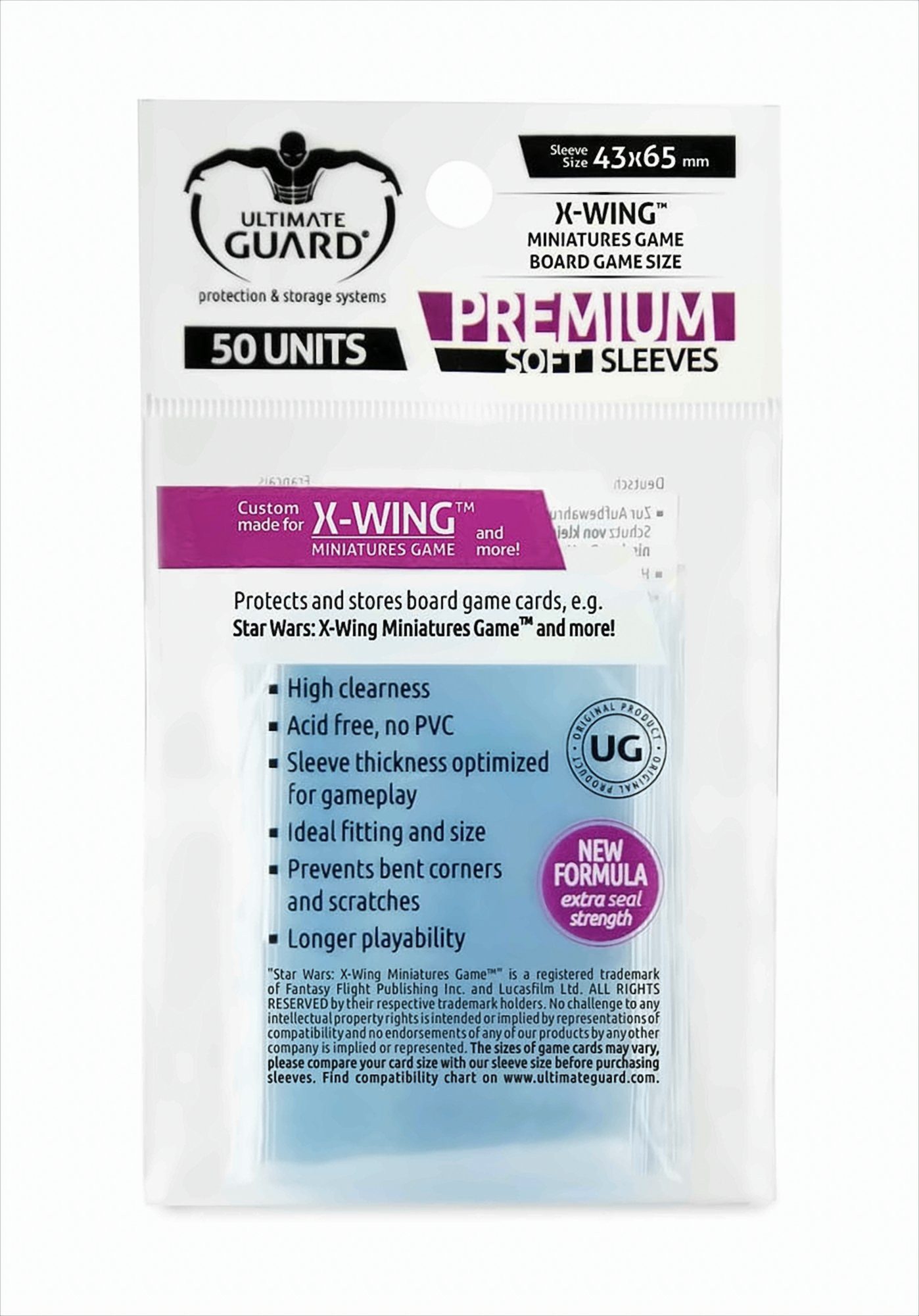 Sammelkarte Ultimate Guard Premium Sleeves X-Wing (50)