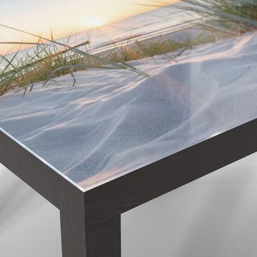 DEQORI Couchtisch 'Ostsee Sonnenuntergang', Glas Beistelltisch Glastisch modern