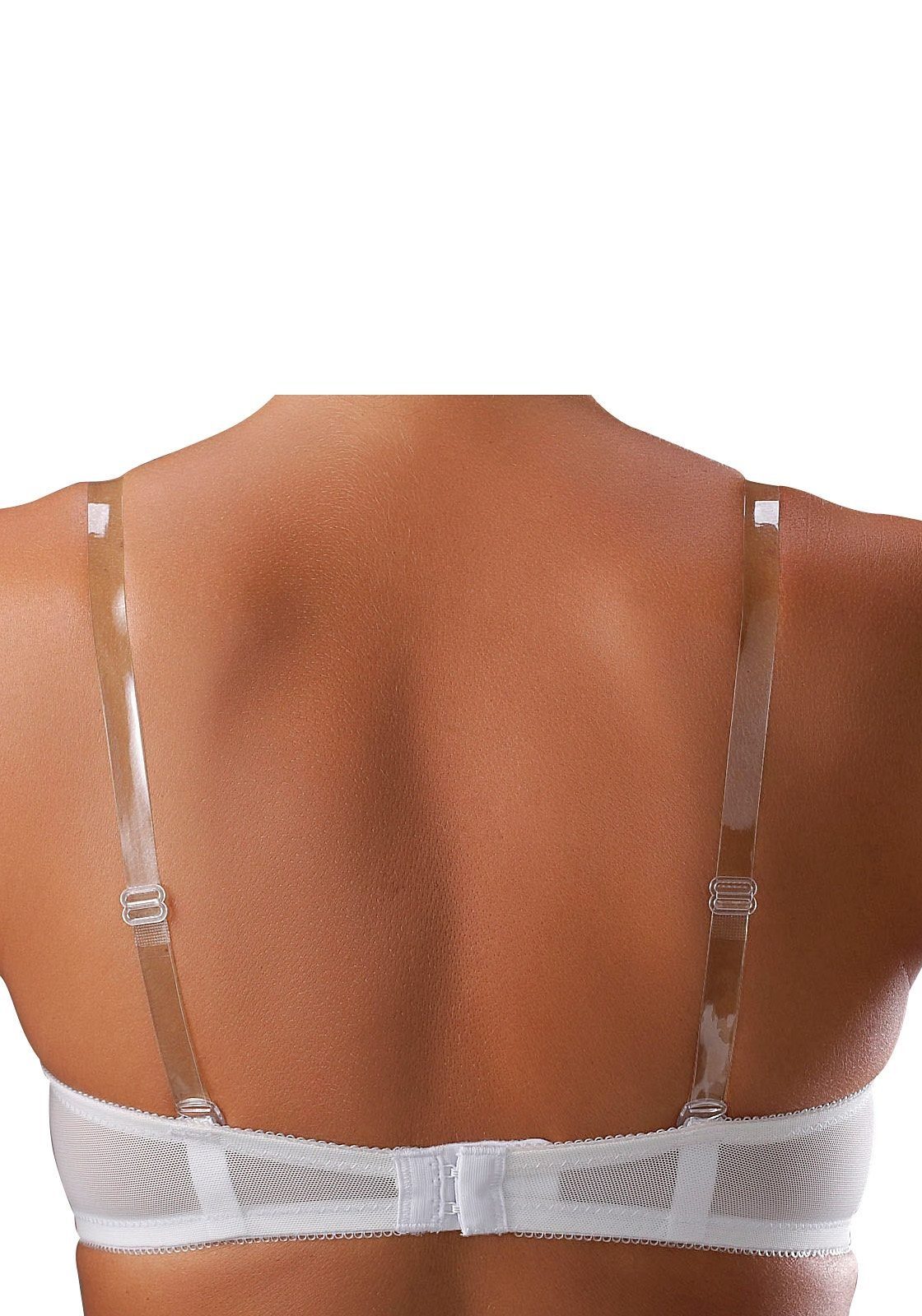 Nuance by Lascana Schalen-BH, Dirndl-BH, trägerloser BH, BH ohne Träger, BH mit Bügel mit abnehmbaren, transparenten Trägern, große Größen – Bild 4 von 5
