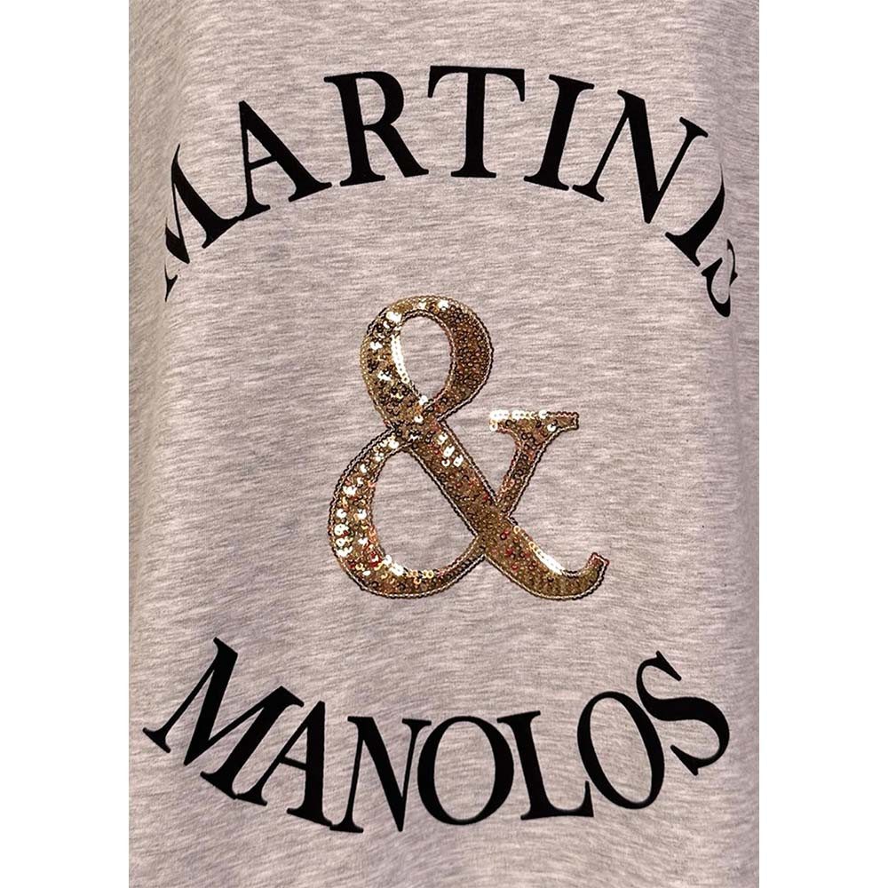 Miss Goodlife T-Shirt T-Shirt MG13833 "Martinis Manolos“ – Grau meliert mit günstig online kaufen