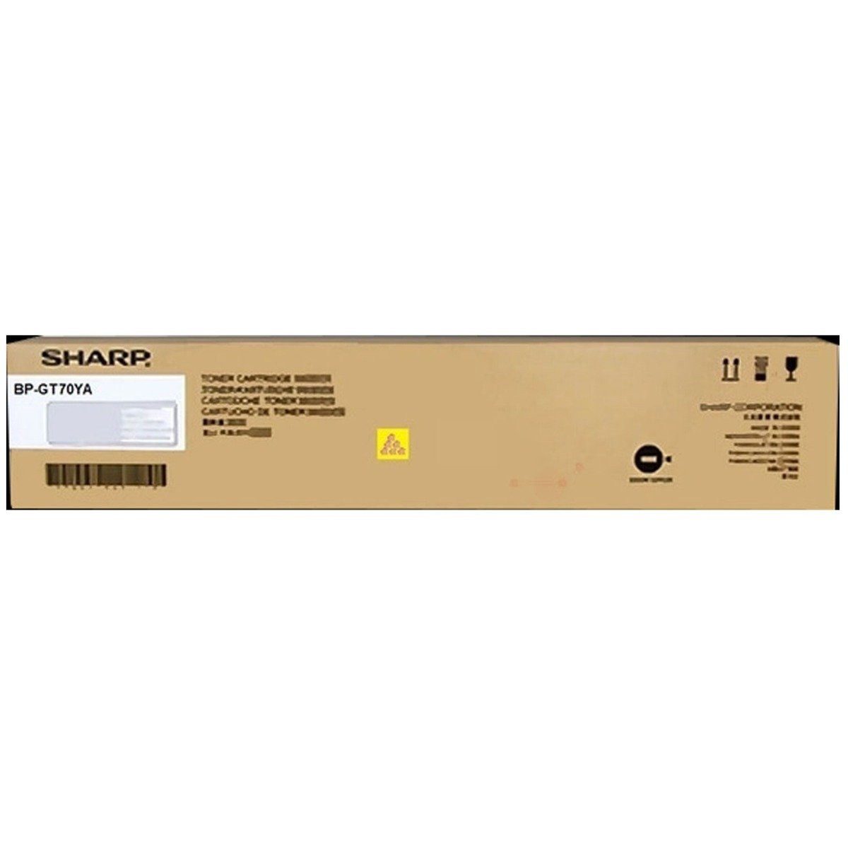 Sharp Tonerpatrone BP-GT70YA Toner gelb