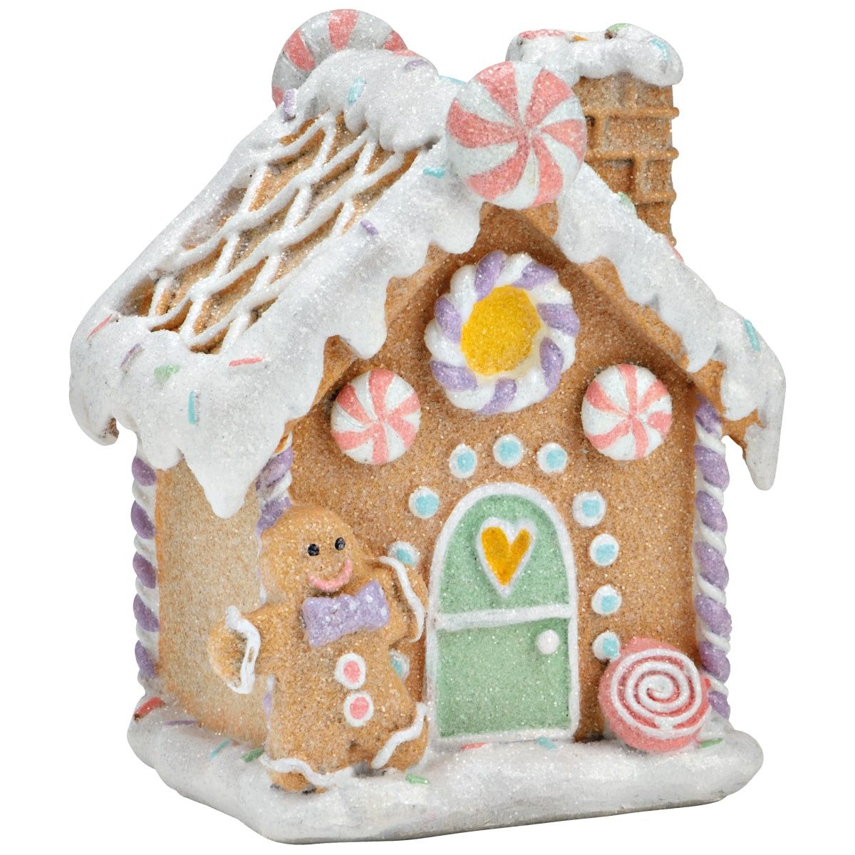 matches21 HOME & HOBBY Dekofigur Bunte Dekofigur Lebkuchenhaus Stil aus Pol günstig online kaufen