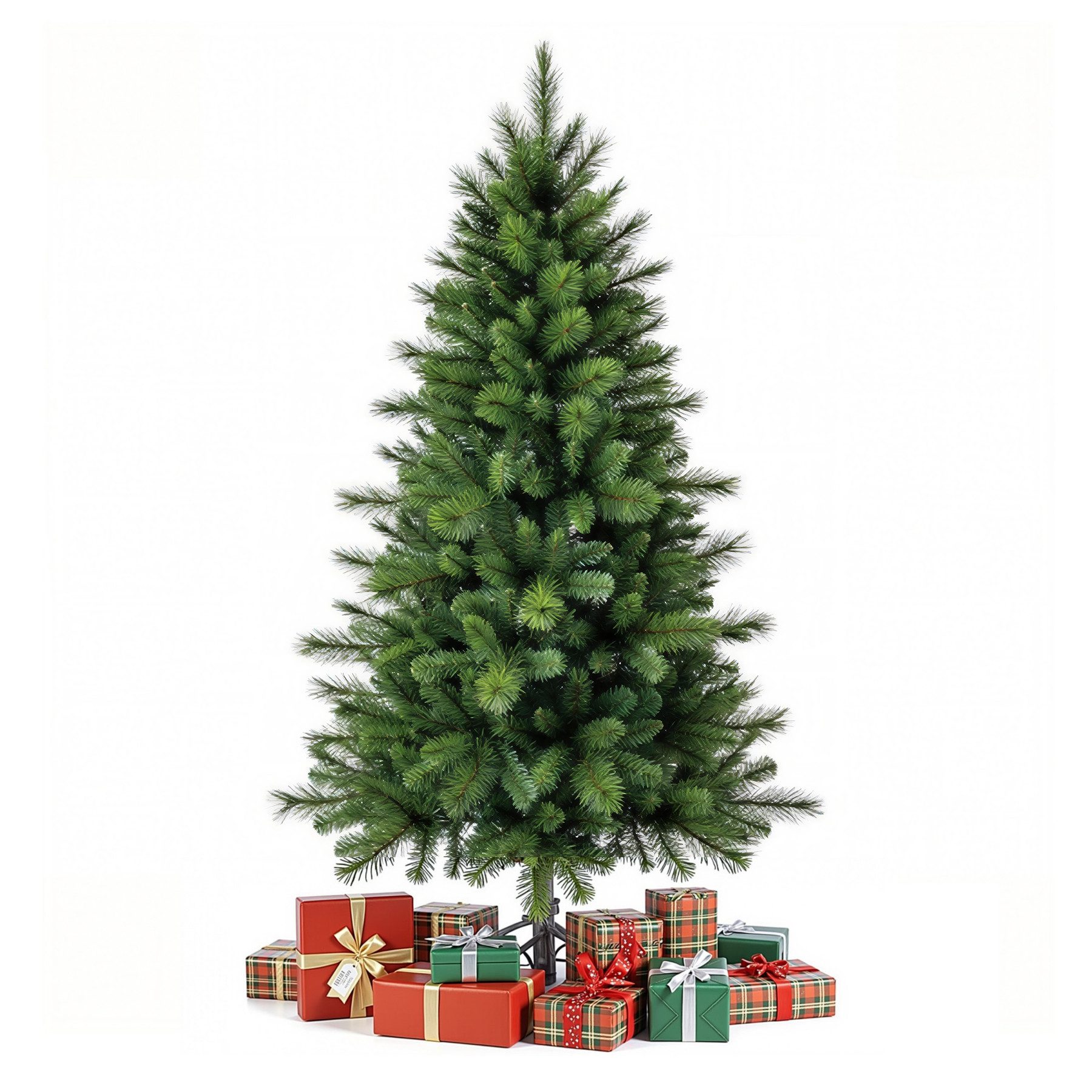 HOMECALL Künstlicher Weihnachtsbaum Premium Weihnachtsbaum künstlich Lebensecht, PE+PVC Spritzguss, Royal Pine, 100% echt-Detailaufnahmen, 150 cm