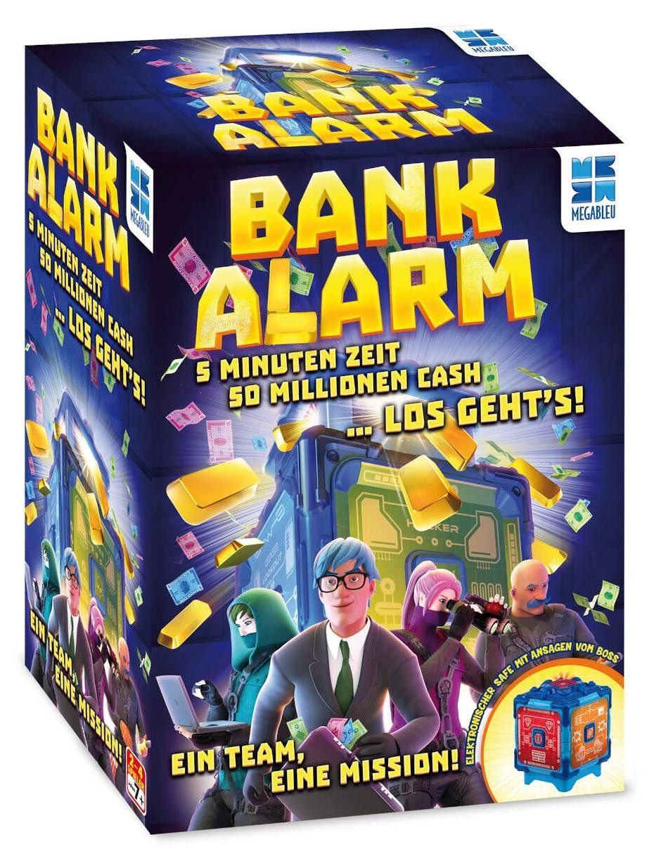 MEGABLEU Spiel Bank Alarm Spiel, Elektronisches Brettspiel, Spiel mit Safe knacken