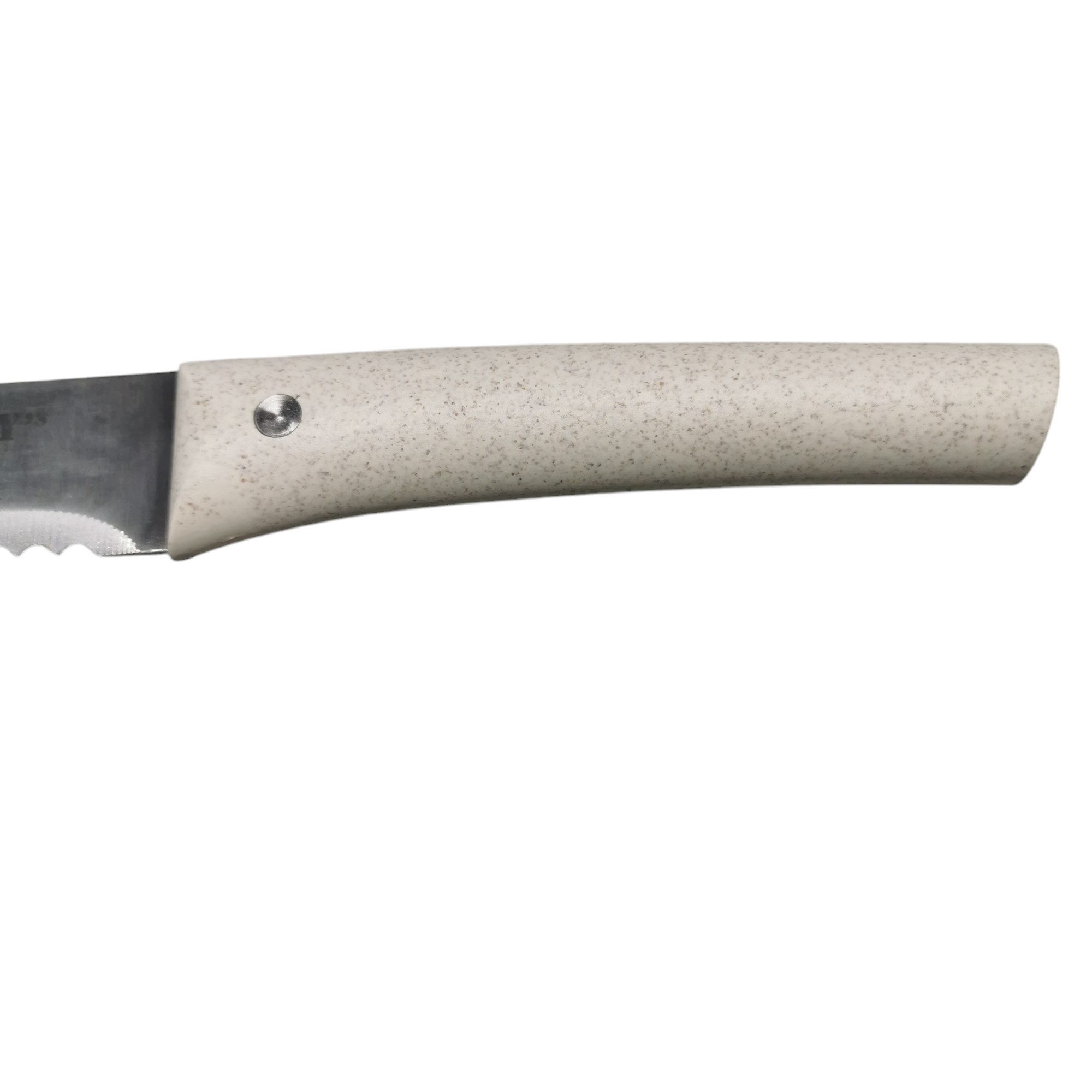 Homey`s Kochmesser Homey´s VITT Brotmesser 20 cm mit Weizengrasgriff, Griff aus Polymerharz und Weizengras