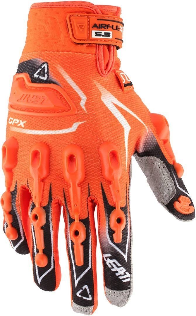 Leatt 5.5 Handschuhe Orange/Black/White GPX Lite Motorradhandschuhe