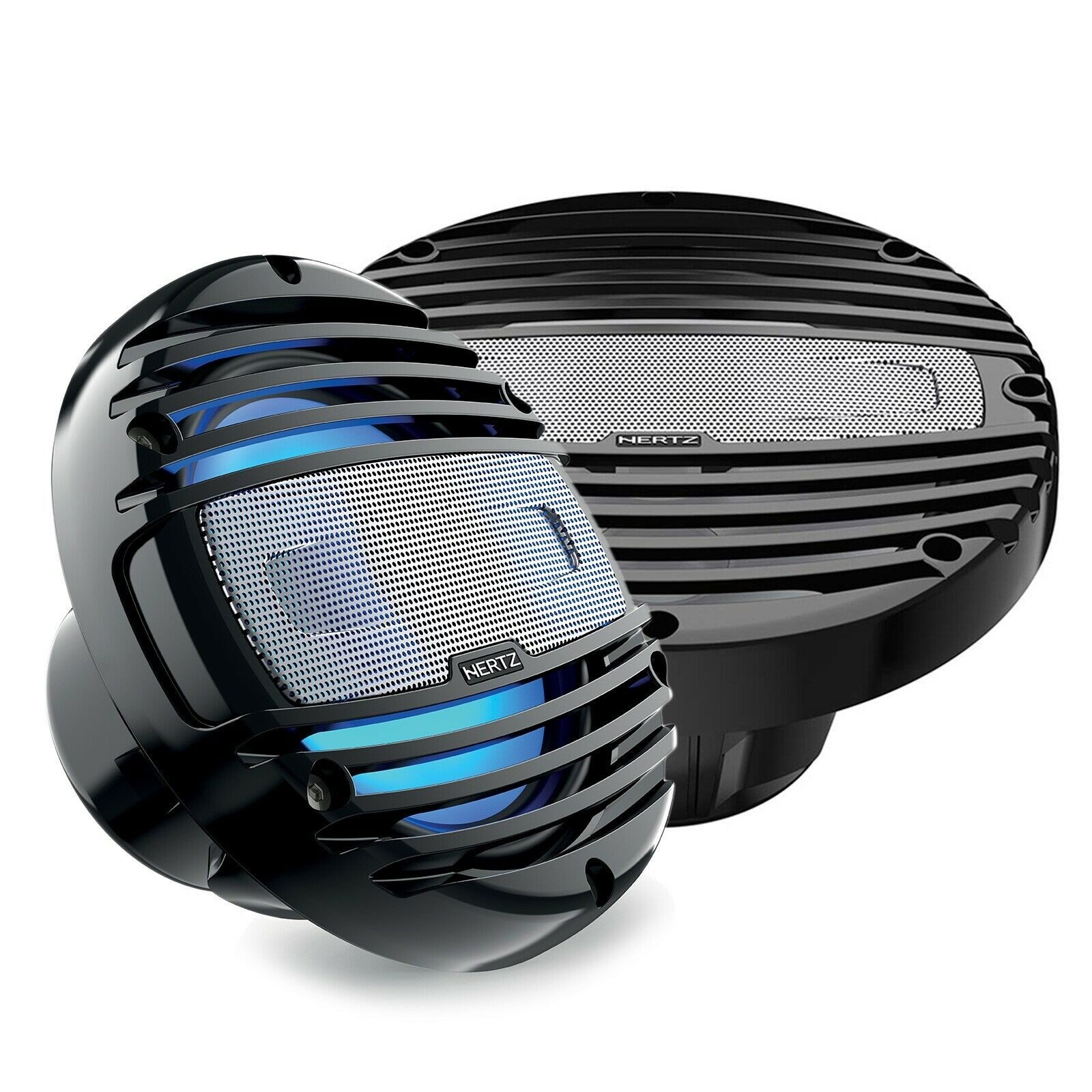 Hertz HMX 8-LD-C 20cm Lautsprecher schwarz mit LED-Beleuchtung Marine Auto-Lautsprecher (100 W, 20 cm)