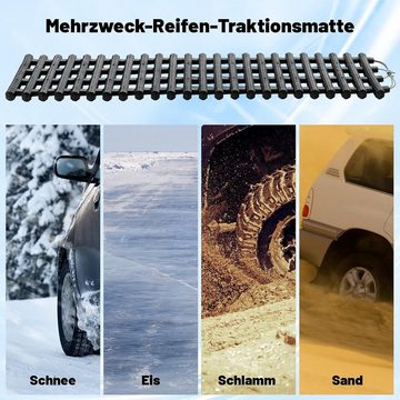 KOMFOTTEU Anfahrhilfe Schneeketten, 21 x 61.5 cm, (Set, 2-St), für SUV, Jeep & Pickup, S/M/L