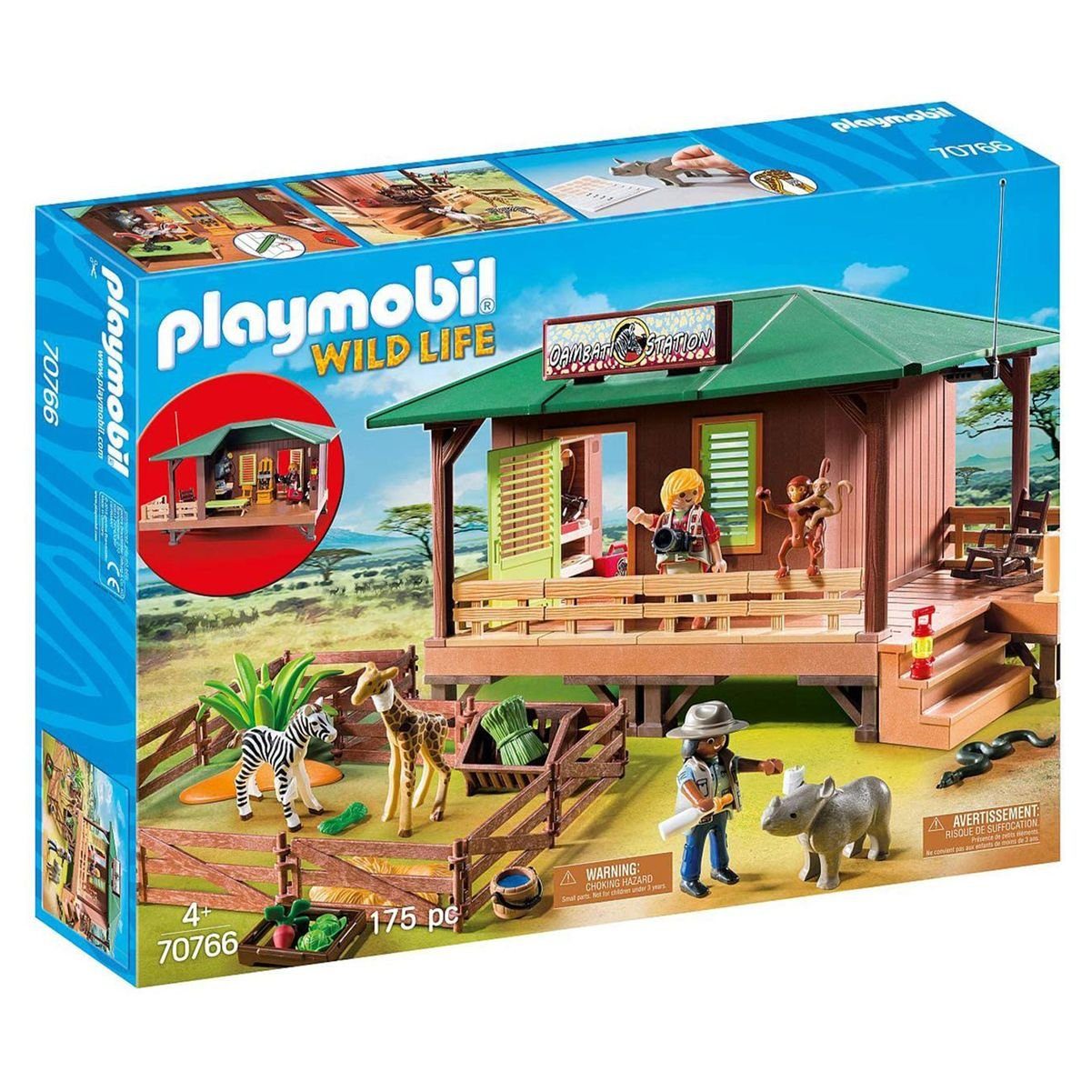 Playmobil® Spielwelt PLAYMOBIL® 70766 - Wild Life - Spielset, Rangerstation  mit Tieraufzucht