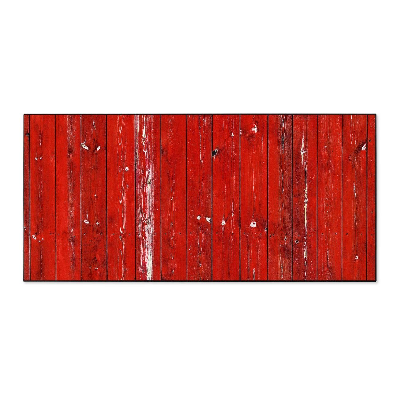 banjado Wandtafel Stahl Rote (inkl. Magnete, schwarz Stahlmagnettafel) 4 Holzlatten