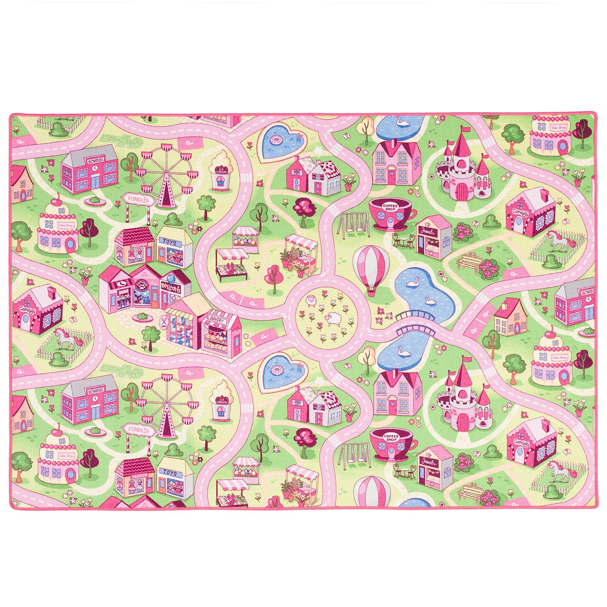 Snapstyle Kinderteppich Kinder Spiel Straßenteppich, Rechteckig, Höhe: 4 mm