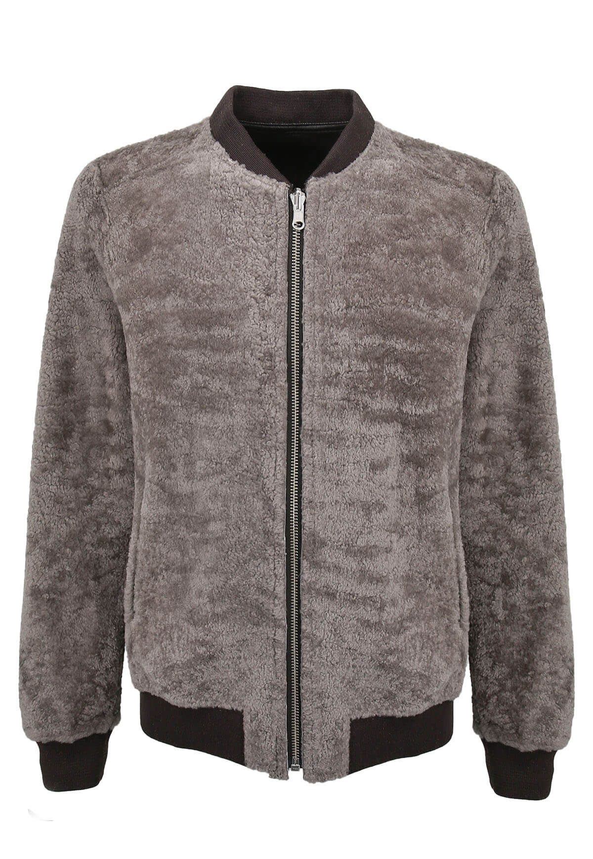 Hollert Wendejacke Wendbare leichte Shearling Felljacke Leif Camel Übergangsjacke