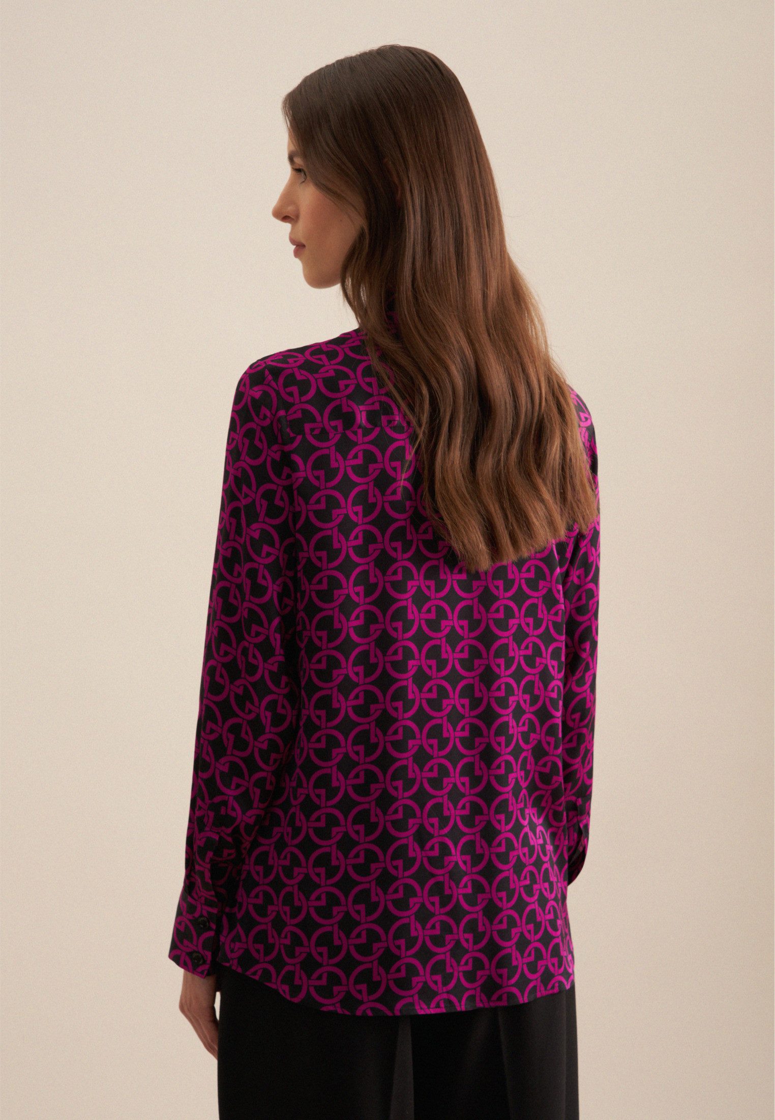seidensticker Hemdbluse Schwarze Rose Langarm Kragen günstig online kaufen