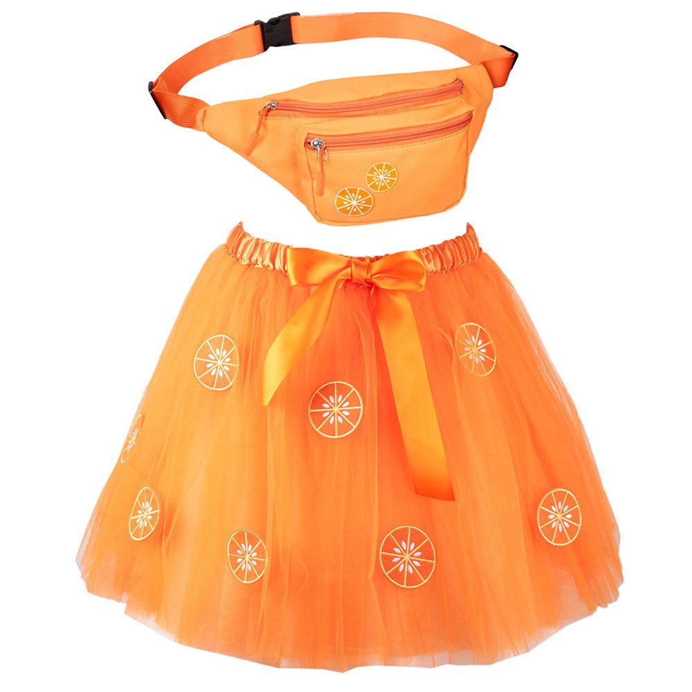 Goldschmidt Kostüme Kostüm Kostüm Orangen Set Tutu Bauchtasche günstig online kaufen