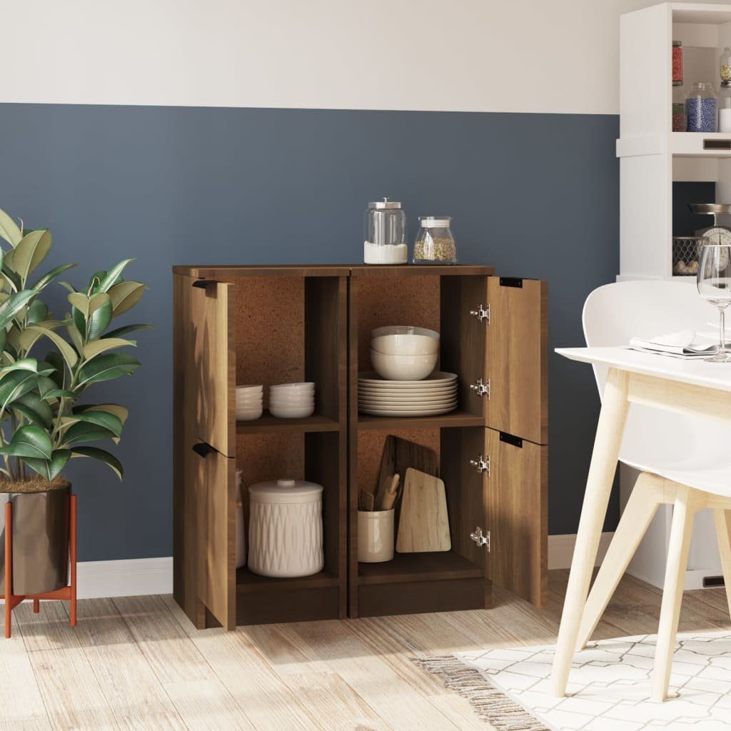 vidaXL Sideboard Sideboards 2 Stk. Braun günstig online kaufen