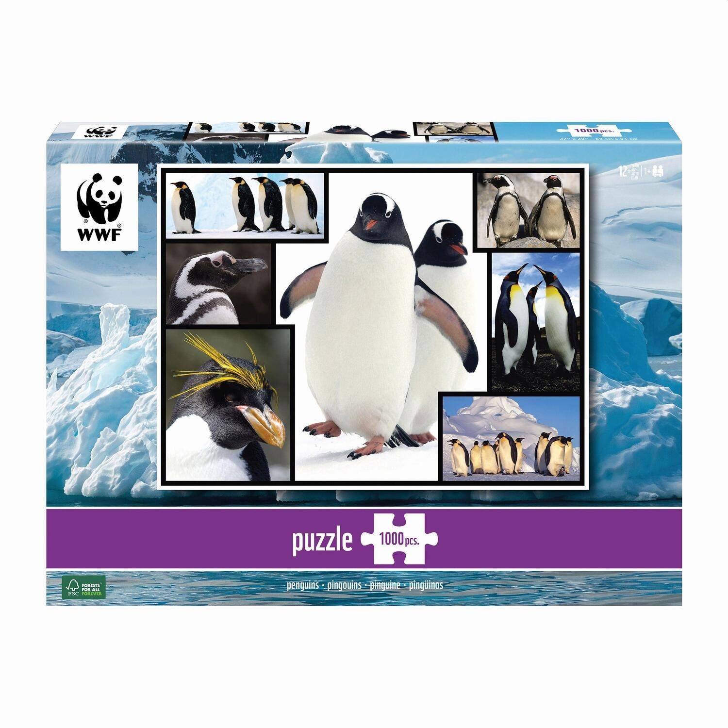 Carletto Puzzle AMBASSADOR - Pinguine 1000 Teile, 1000 Puzzleteile
