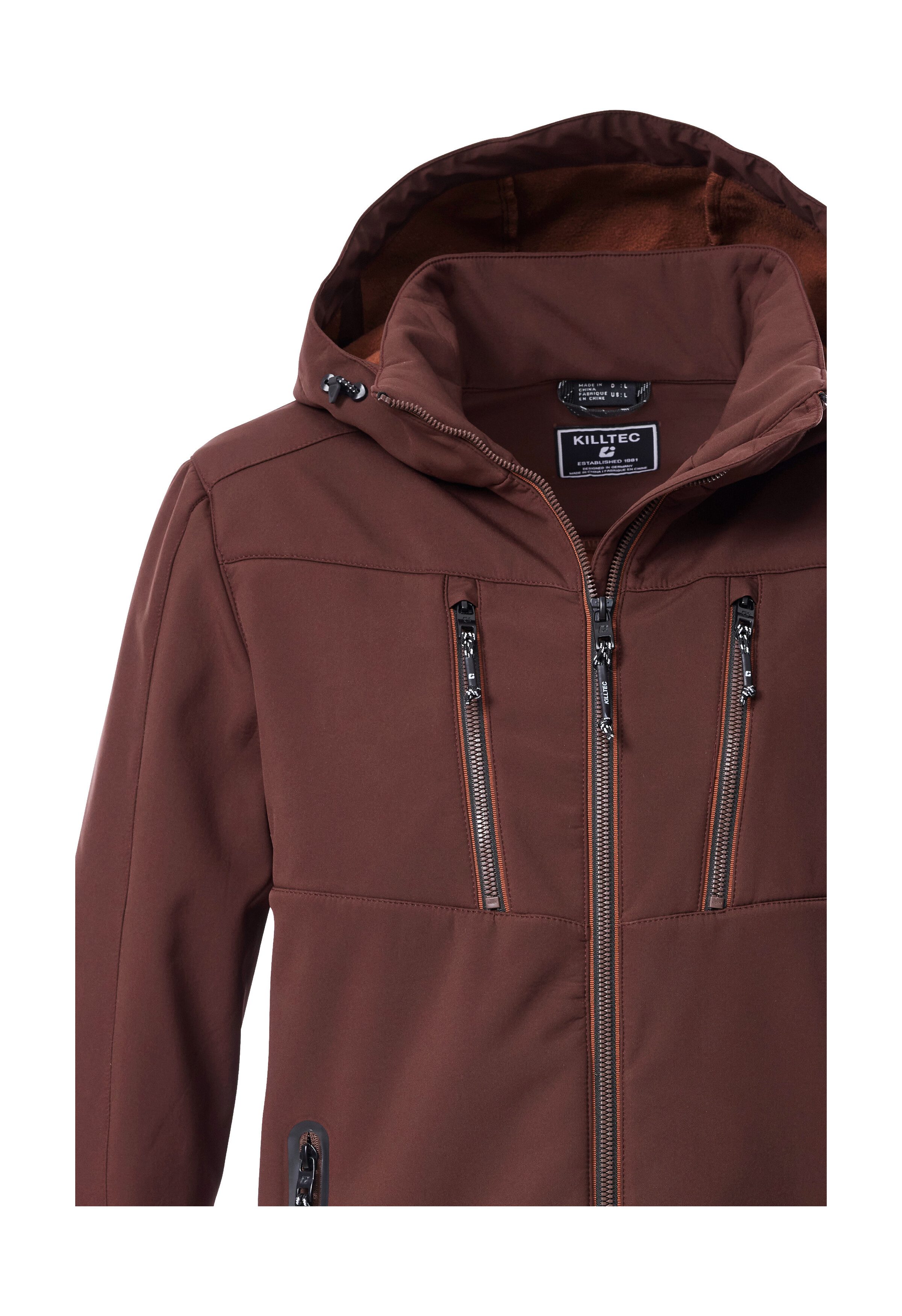 Killtec Softshelljacke KOW 79 MN SFTSHLL JCKT Wasser- und windabweisende Softshelljacke, abnehmbare Kapuze