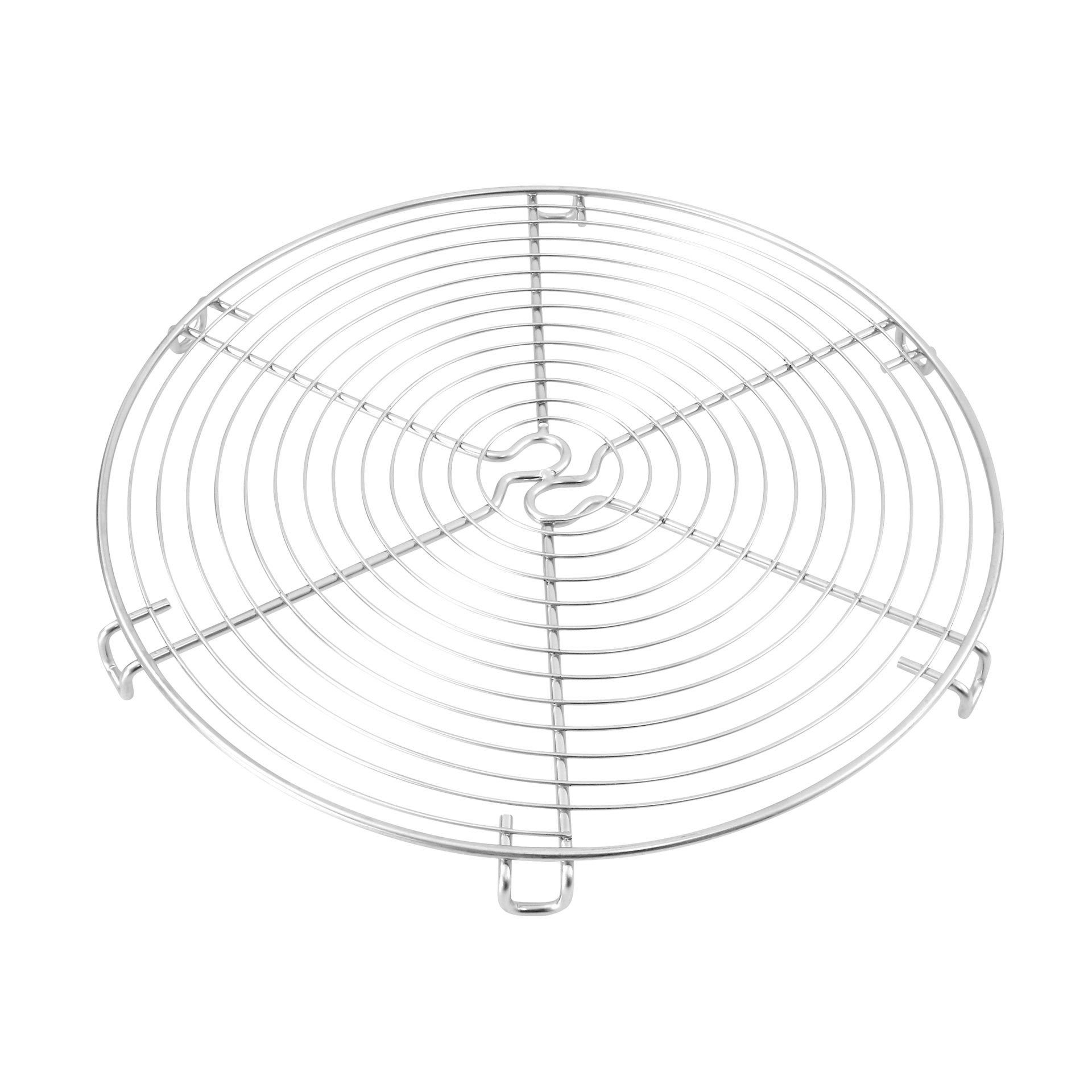 FMprofessional Küchenrost Torten- und Kuchenrost, Ø36 cm Edelstahl, Rostfrei, (1-tlg), Ideal zum Abkühlen und Dekorieren von Backwaren, Spülmaschinengeeignet