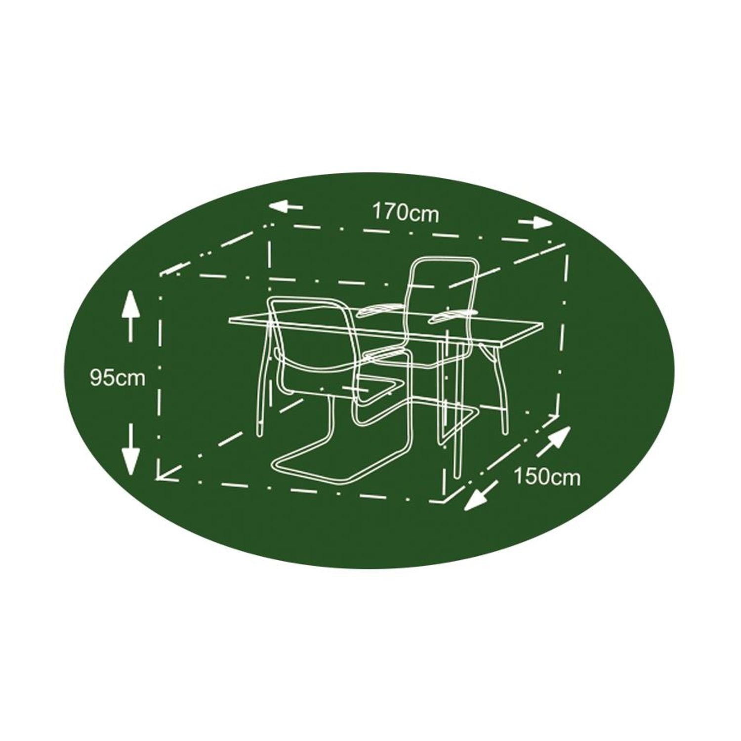 BURI Schutzplane Abdeckhaube anthrazit für Sitzgruppe Schutzhülle Schutzhaube