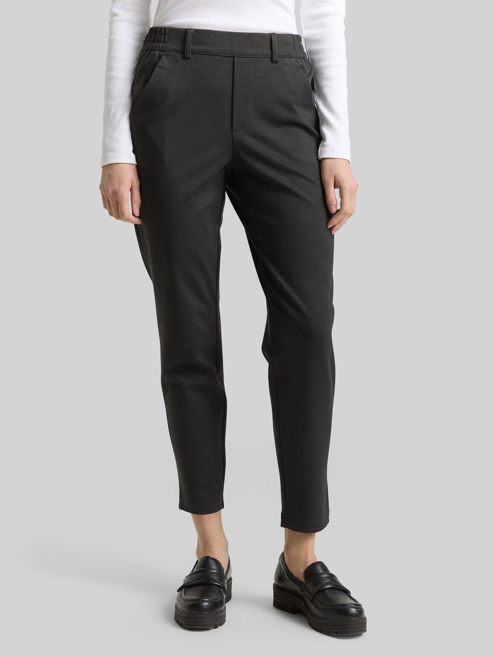 TOM TAILOR Denim Sweathose Hosen & Chino Relaxed Fit Hose mit elastischem Bund