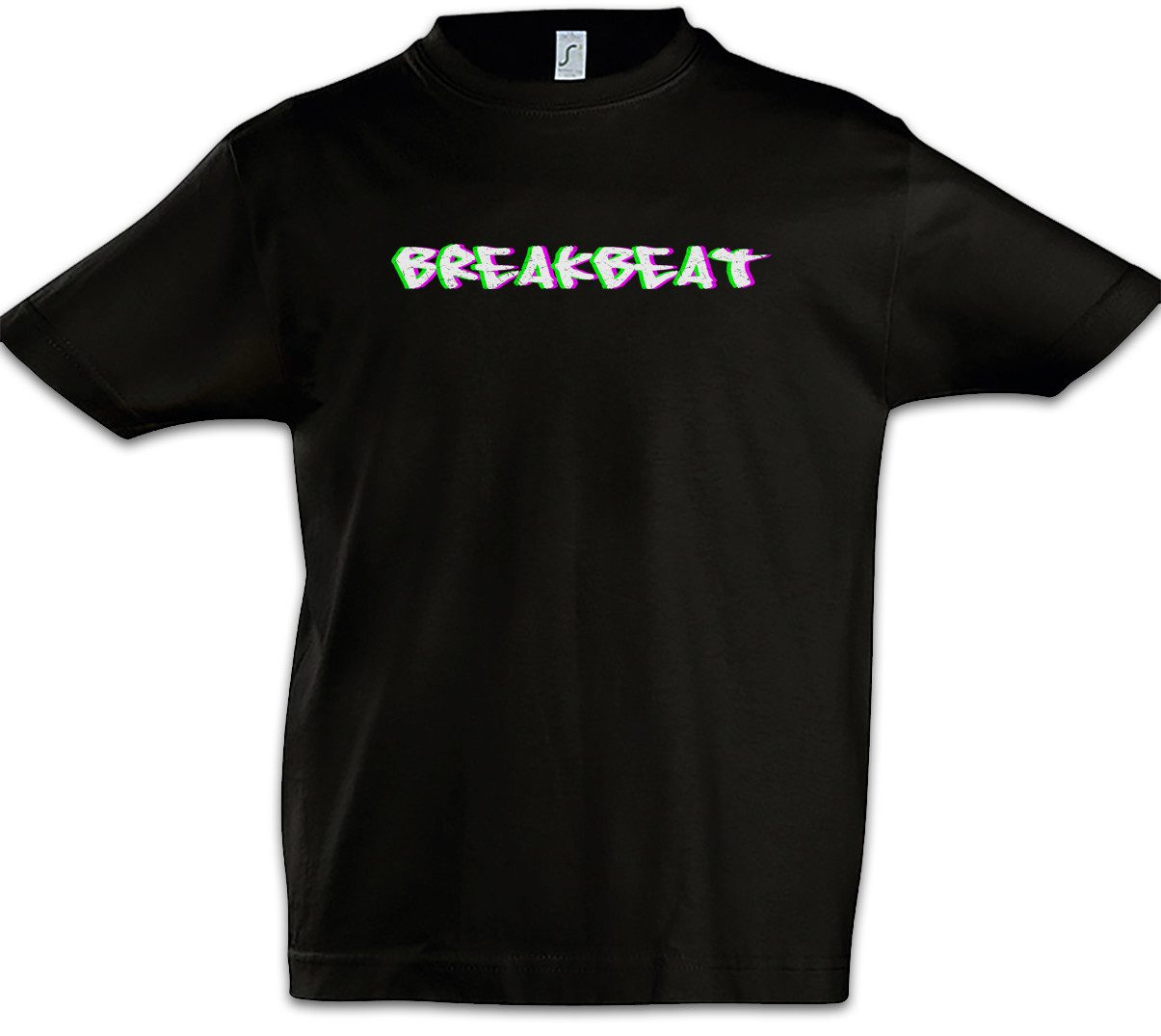 Print-Shirt Breakbeat Glitch Kinder T-Shirt Synthesizer Electro Techno LFO Musik