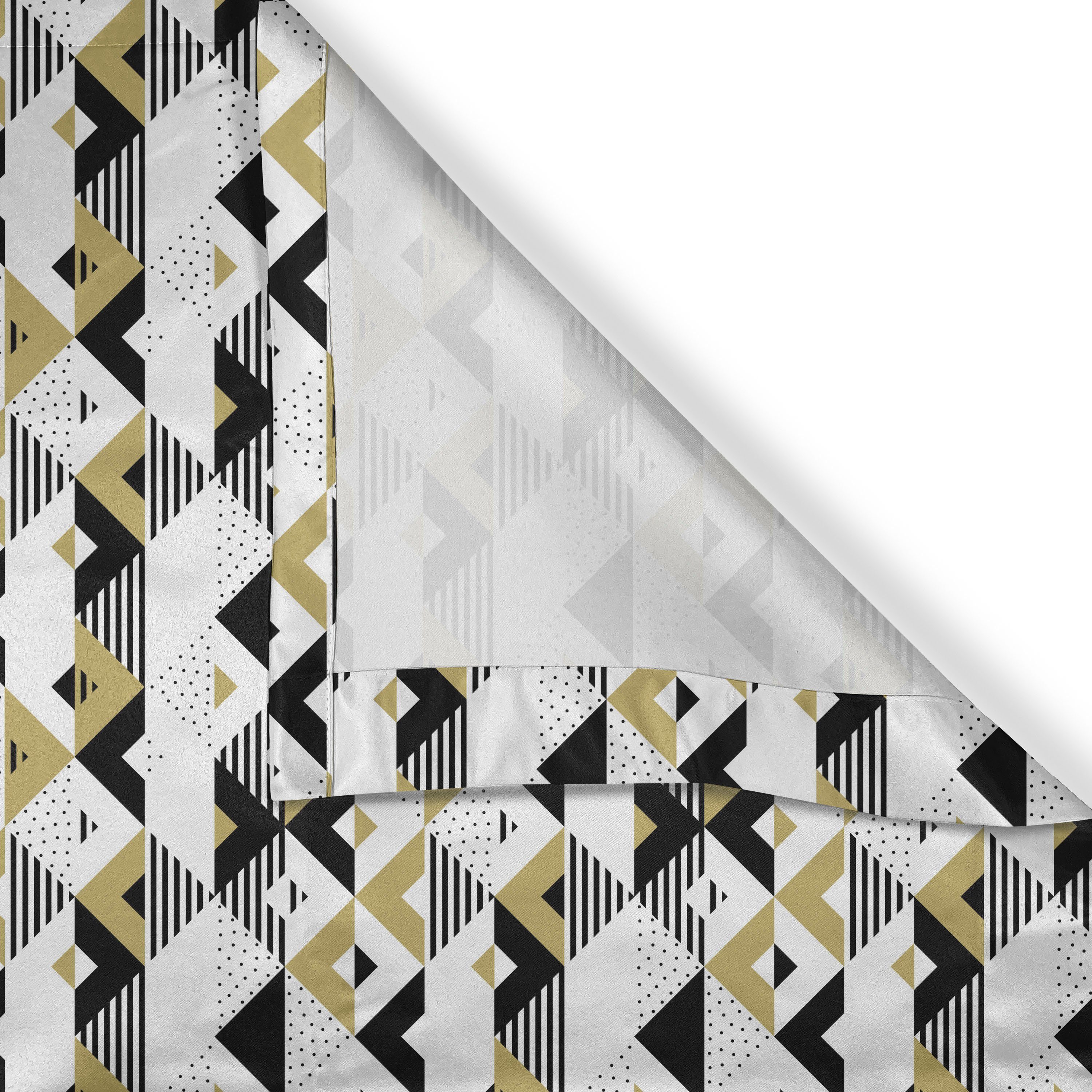 für Gardine Stripes Wohnzimmer, and 2-Panel-Fenstervorhänge Triangles Schlafzimmer Abakuhaus, Dekorative Geometrisch