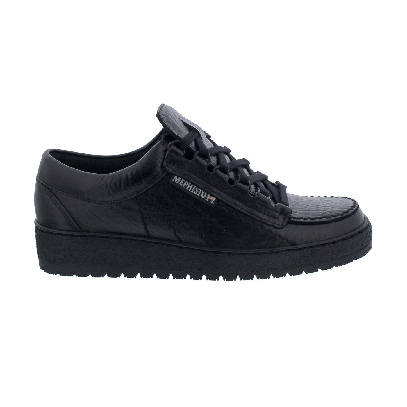 Mephisto Rainbow Halbschuh, Mamouth 714, Black, SOFT AIR Technologie, Schnürschuh