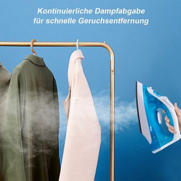 Kpaloft Dampfbügeleisen Vertikaldampf, Keramik-Bügelsohle, 1200W, schnelles Aufheizen und, effizientes Bügeln, sechs Stufen der Temperatureinstellung, Blau