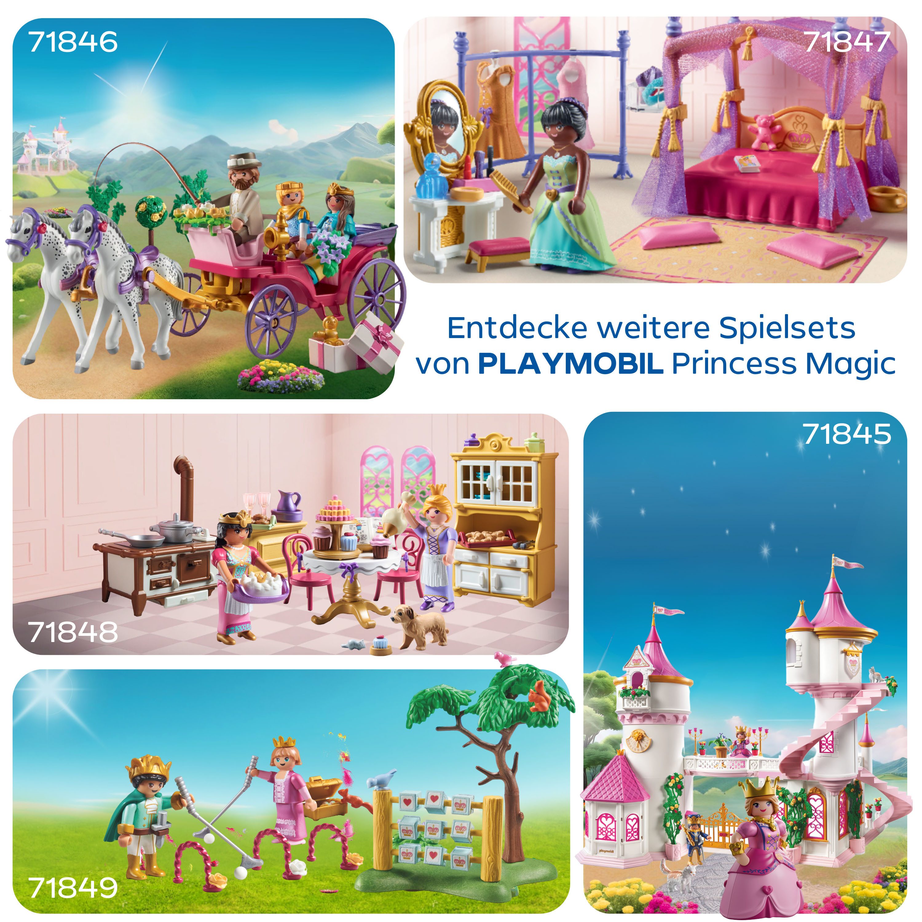 Playmobil® Königliche Küche (71848), Playmobil Princess Magic Konstruktions-Spielset, (94 St), Made in Europe – Bild 5 von 5