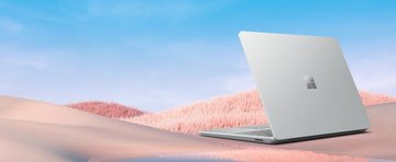 Microsoft Surface Laptop Go mit Fingerabdruckleser Notebook (Intel Core i5 1035G1, Intel UHD Grafik, 64 GB SSD, HD Display 4 GB RAM komfortable Tastatur, langanhaltende Akkulaufzeit)