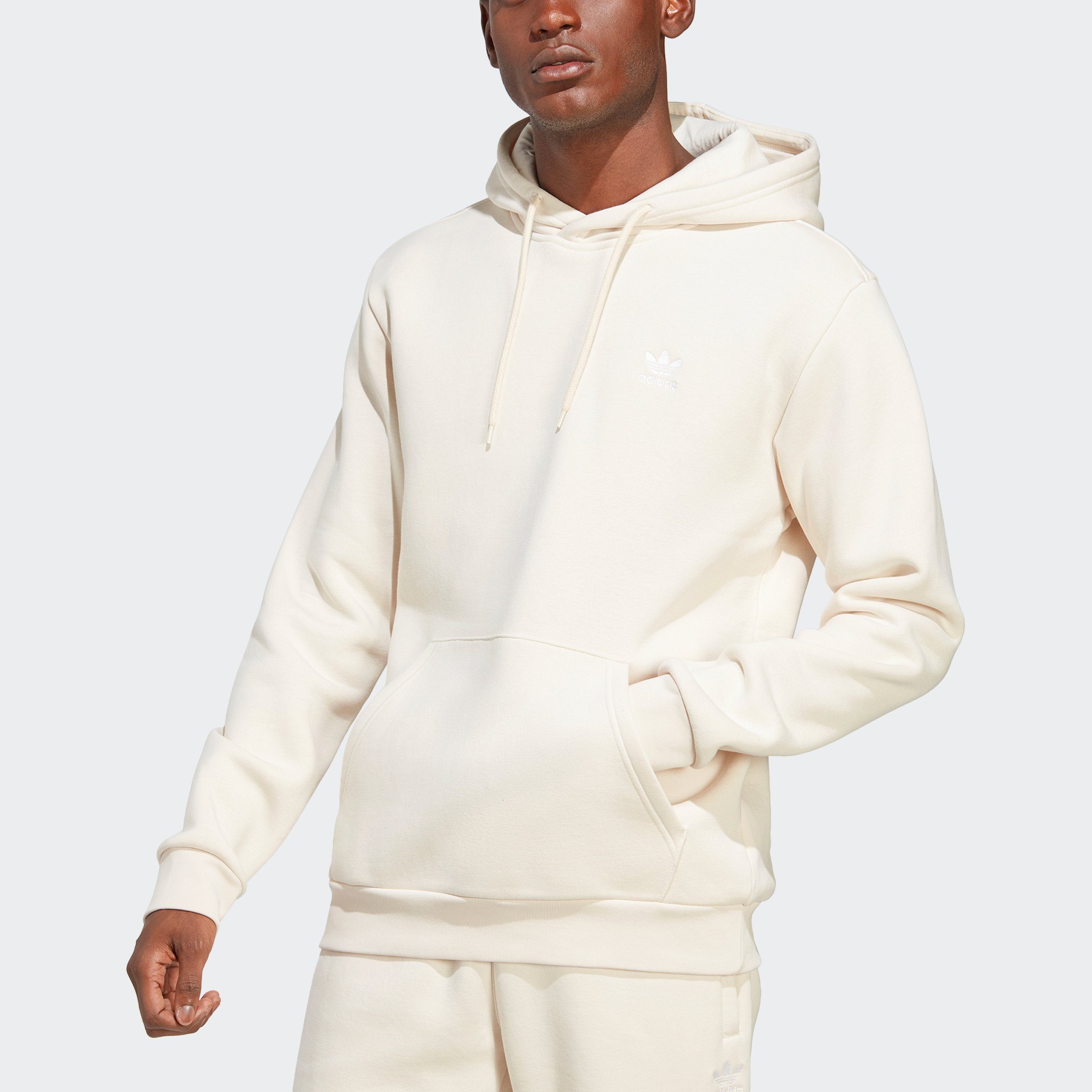 ESSENTIALS Kapuzensweatshirt White TREFOIL Originals Wonder adidas HOODIE