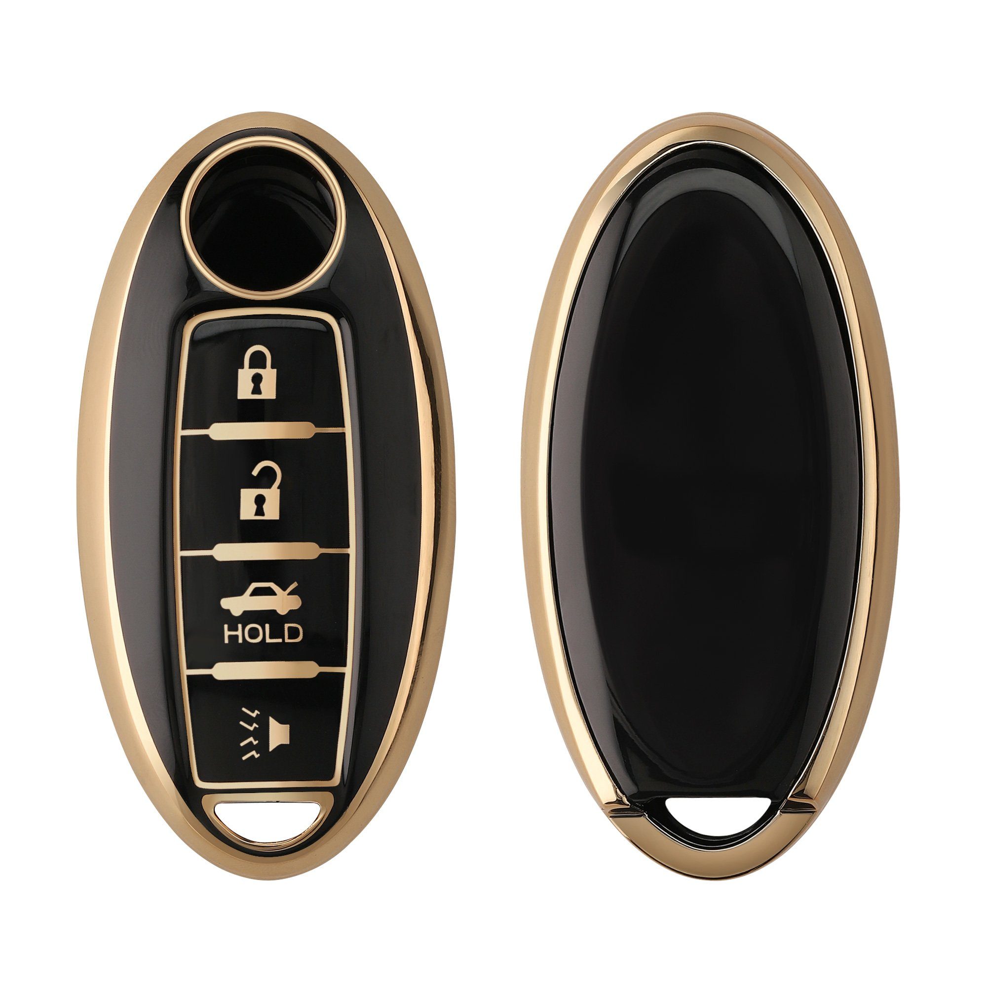 kwmobile Schlüsseltasche Autoschlüssel Hülle für, Schlüsselhülle Silikon  Cover, KOMPATIBEL MIT: Nissan 4-Tasten Autoschlüssel