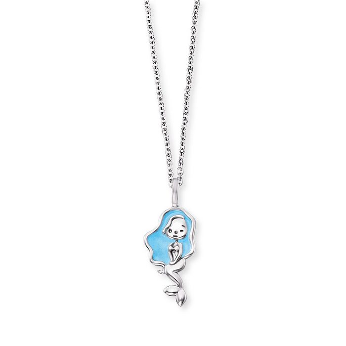 Herzengel Kette mit Anhänger Herzengel Halskette HEN-MERMAID Silber Meerjungfrau