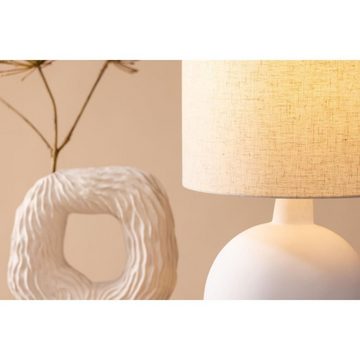 BOURGH Stehlampe Tischlampe TORCELLO Nachttischlampe 51cm hoch - Dekoration beige