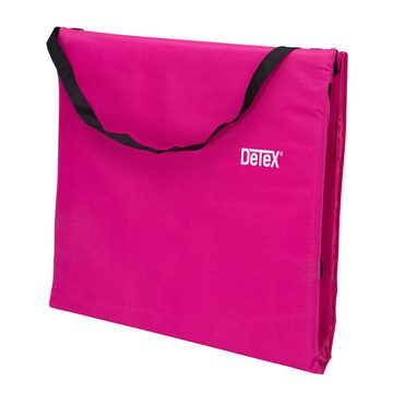 Detex Gartenliege, klappbar leicht tragbar Rückenlehne Tasche Reißverschluss Kissen
