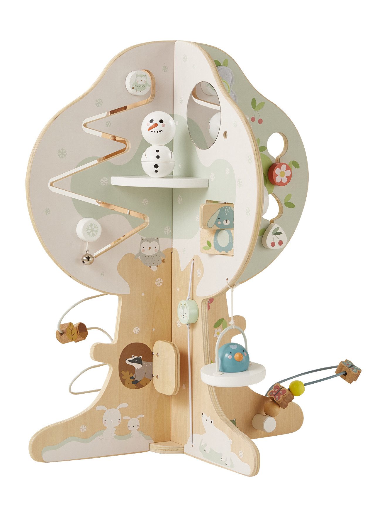 vertbaudet Lernspielzeug Activity-Baum 4 JAHRESZEITEN, Holz günstig online kaufen