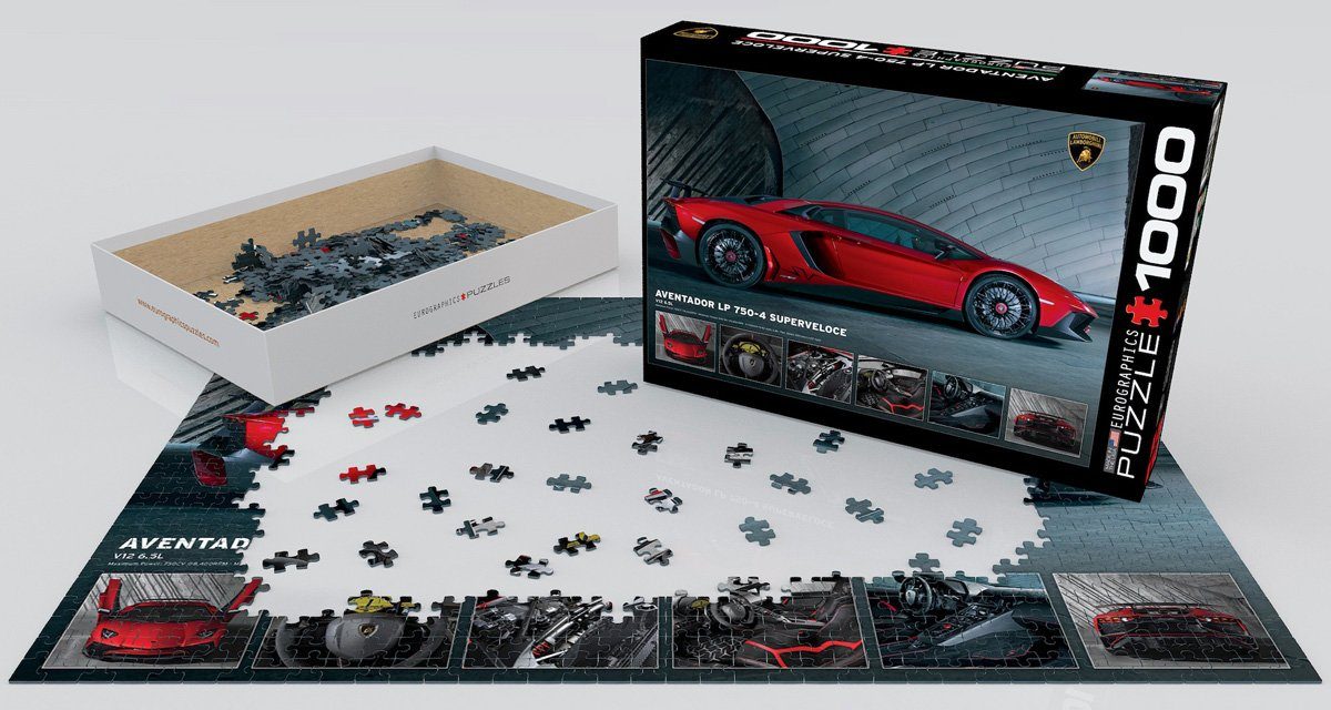 im Puzzle Teile 1000 - Puzzleteile Puzzle Traumwagen LP750-4 - Format empireposter 1000 cm, Lamborghini Aventador 68x48