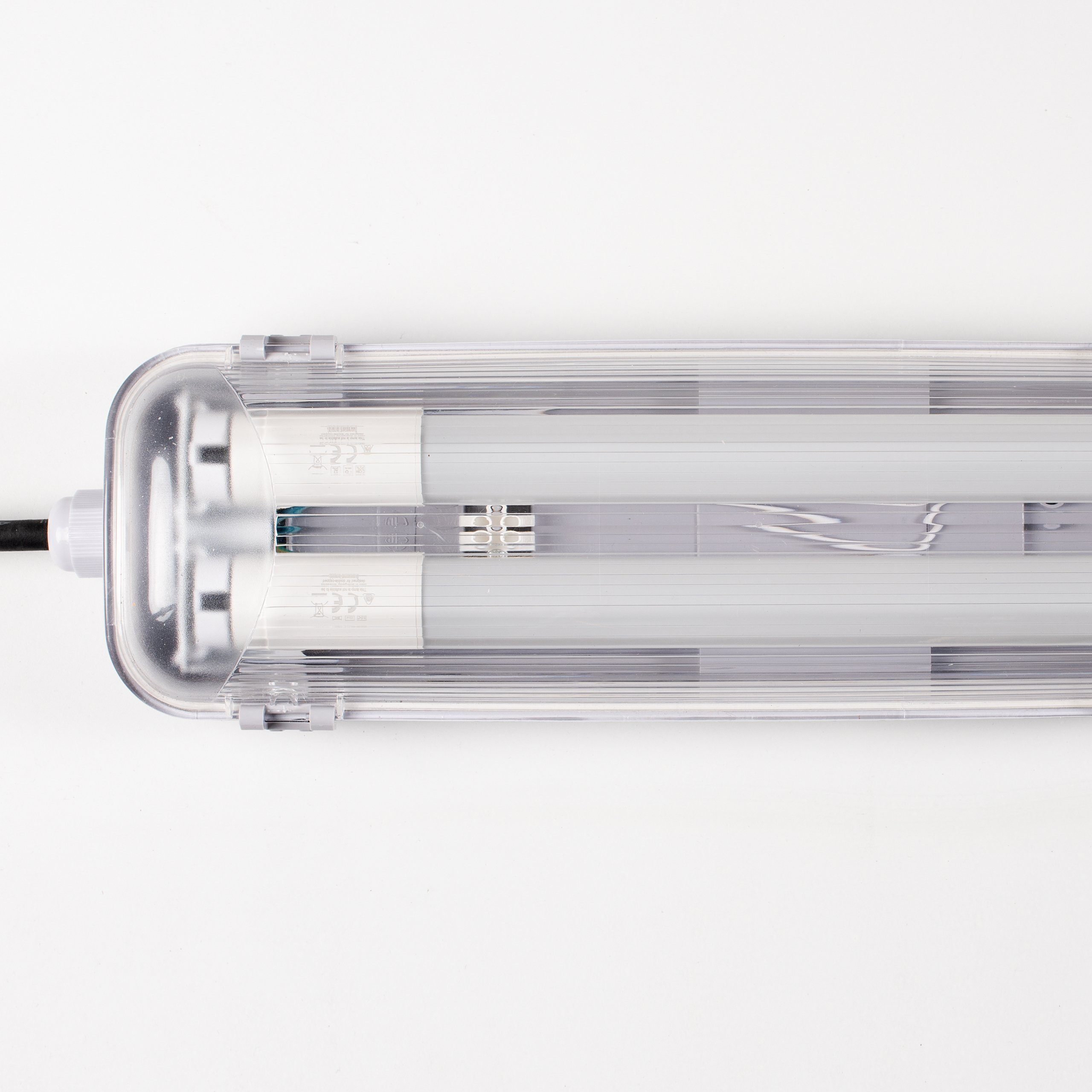 LED's light Basic Deckenleuchte 120 cm 18W LED-Röhren mit 2400113_04 Feuchtraumleuchte, neutralweiß 2x IP65 LED LED