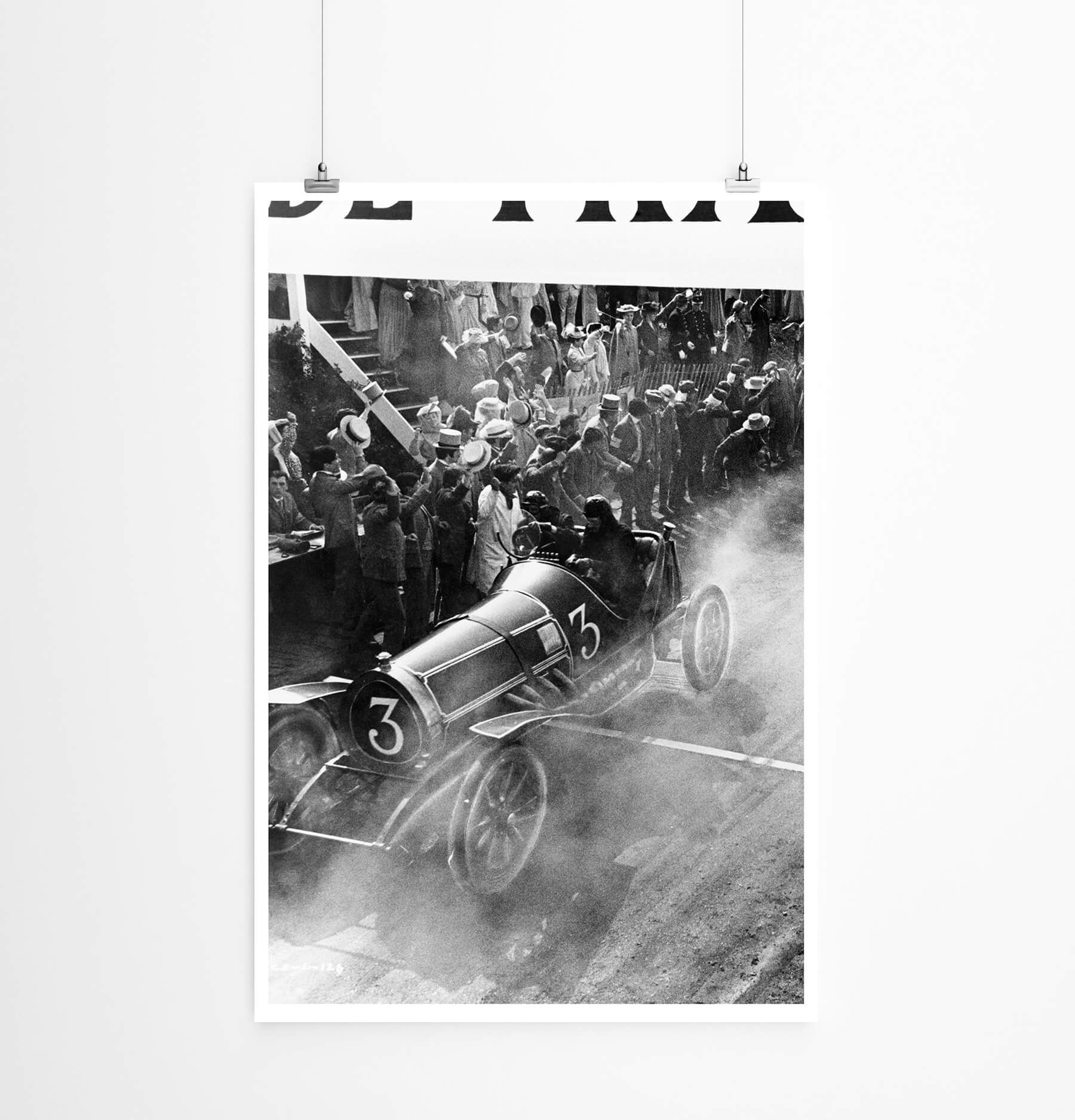 Sinus Art Poster 60x90cm Künstlerische Fotografie Poster Historisches Autorennen