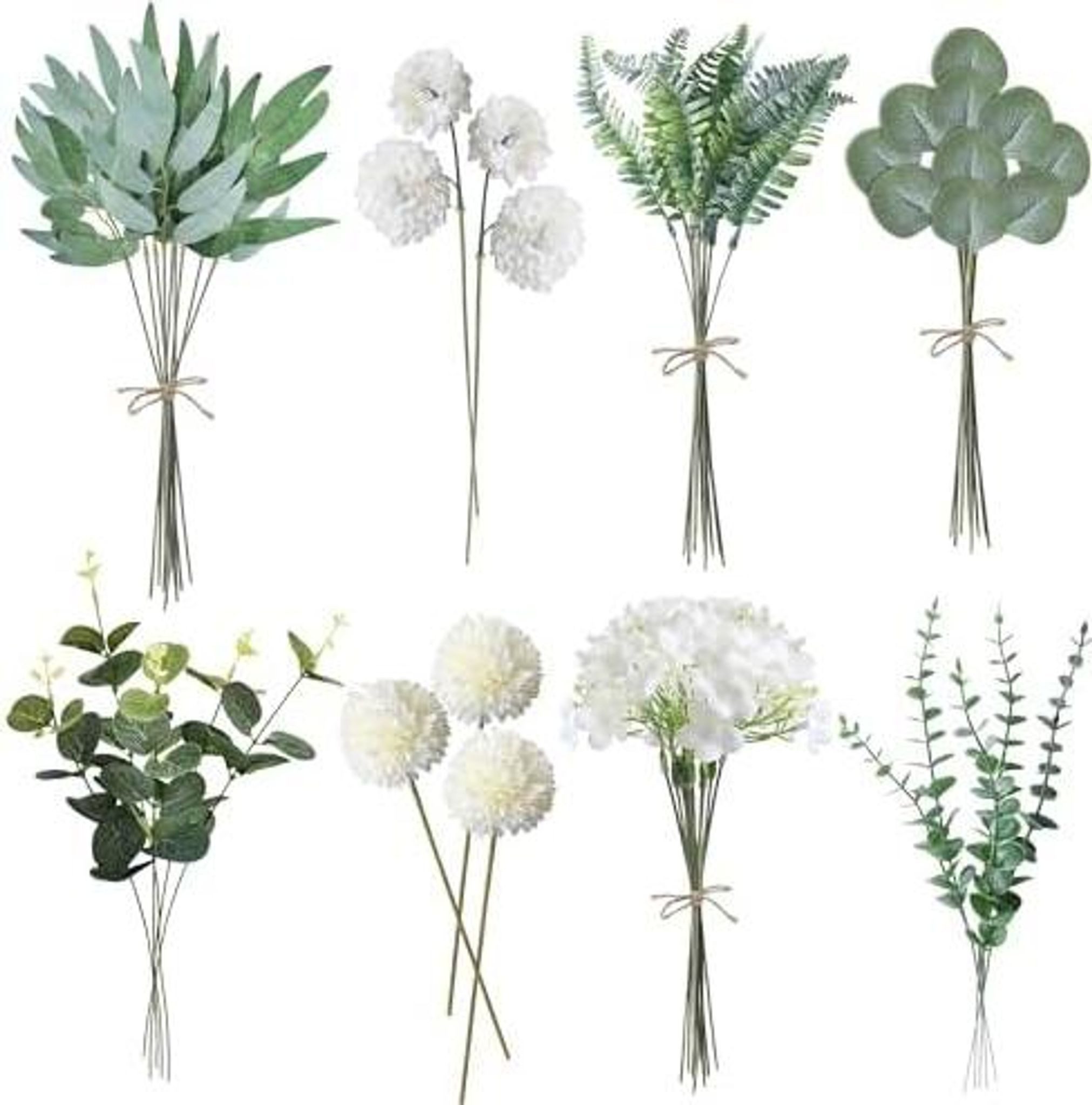 Kunstblume Elegante künstliche Zweige mit weißen Blumen für Ihre Heimdeko jetzt, FELIXLEO