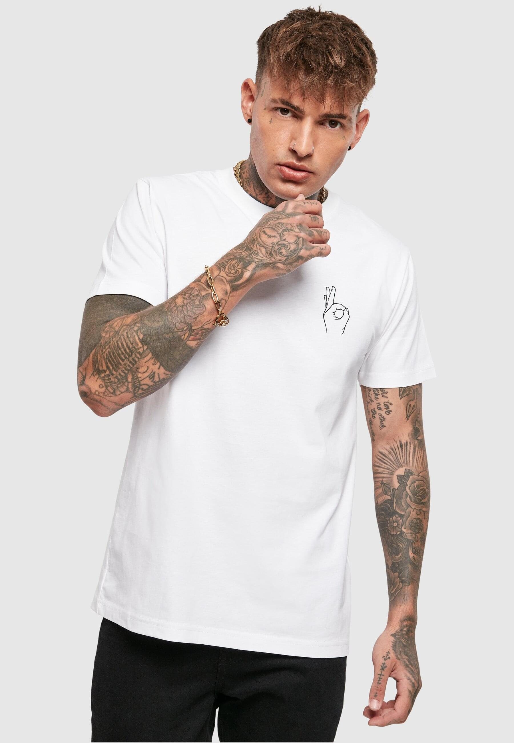 MisterTee Herren Tee Easy white T-Shirt (1-tlg)